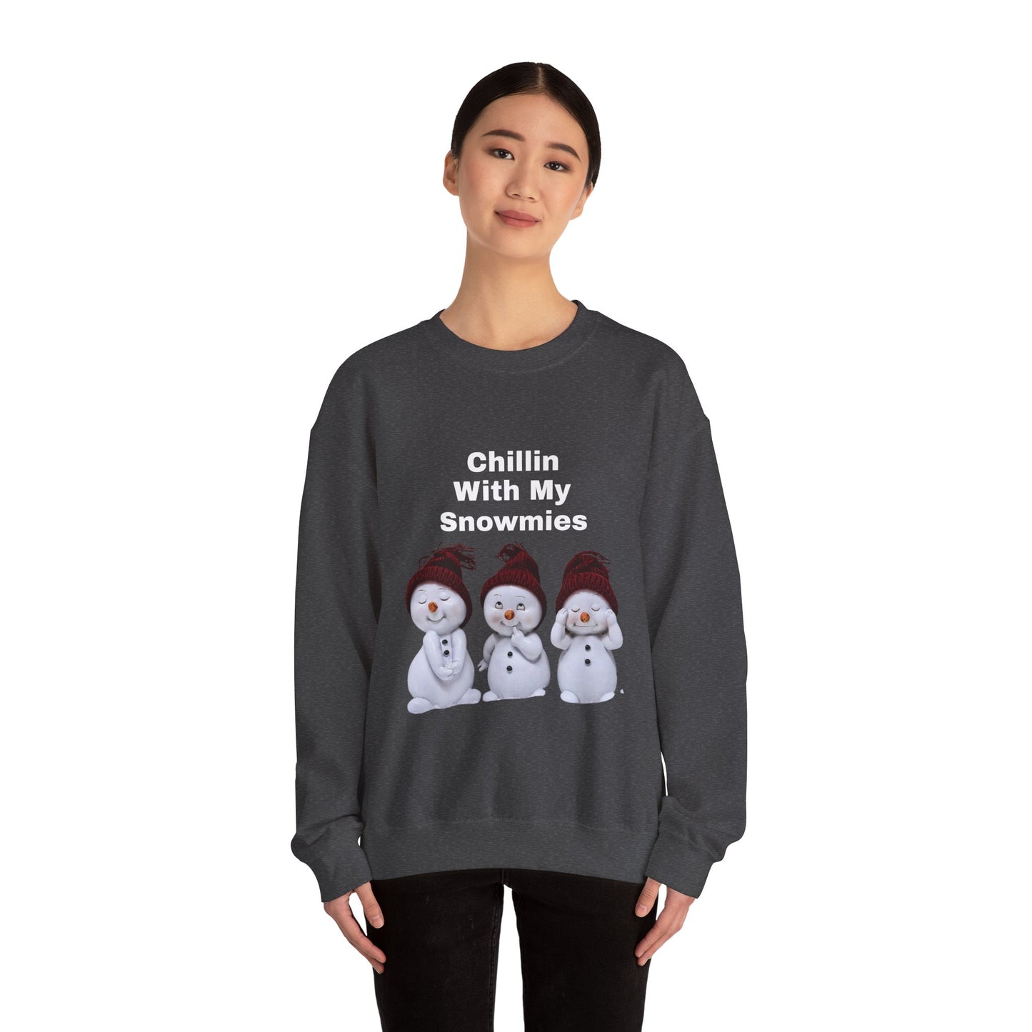 Cozy Holiday Sweatshirt with Snowman Design, Cute Winter Apparel, Christmas Gift, Unisex Crewneck, Perfect for Cold Days, Fun Holiday Outfit - Resilient Mind Media