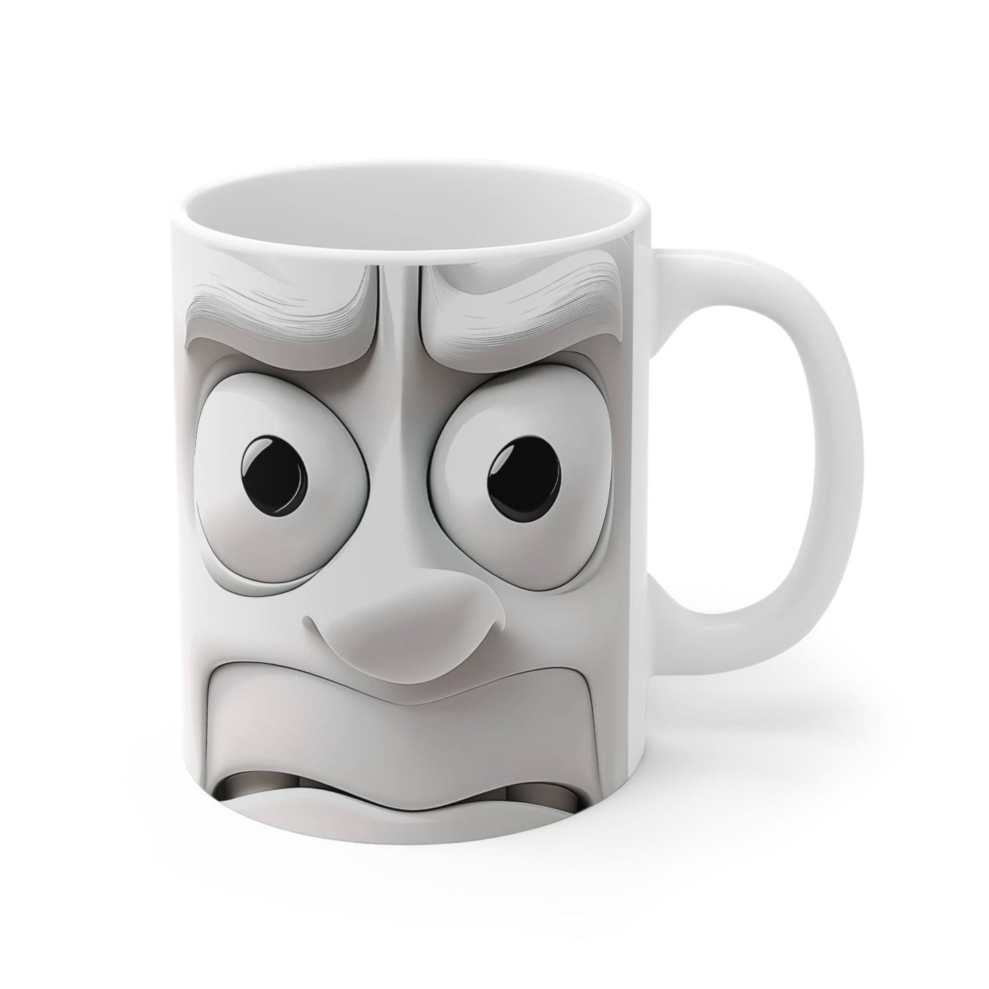 Funny Face Ceramic Mug – Perfect Gift for Coffee Lovers! - Resilient Mind Media