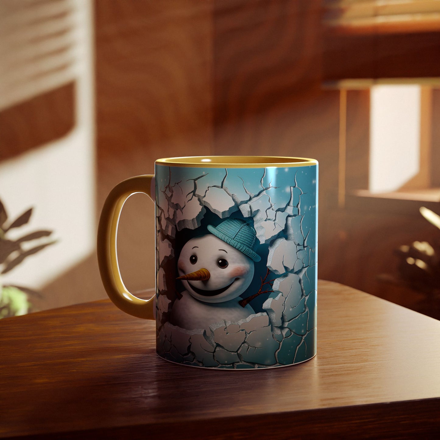 Winter Wonderland Snowman Accent Mug, 11oz - Resilient Mind Media