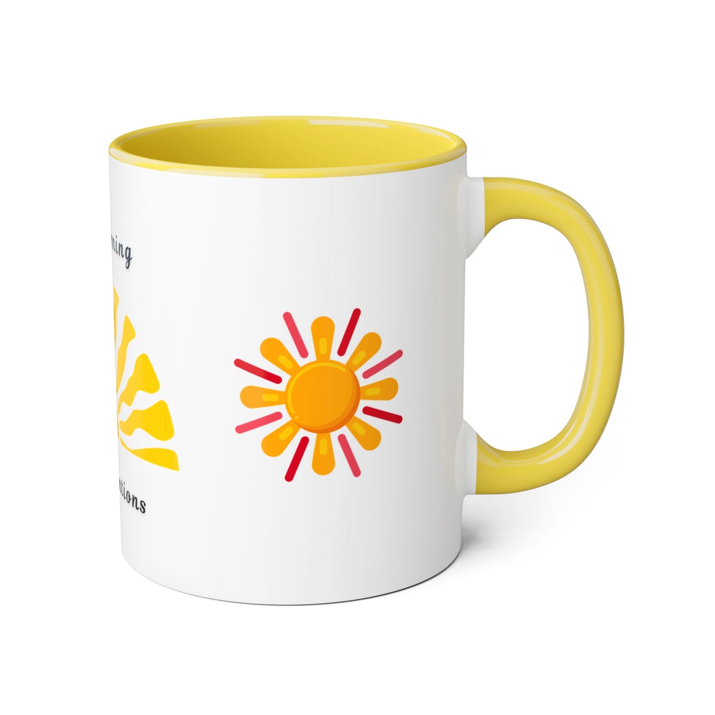 Sunrise Intentions Mug | Good Morning Coffee Cup | Positive Vibes | Gift for Her | Inspirational Kitchen Decor | Morning Routine - Resilient Mind Media