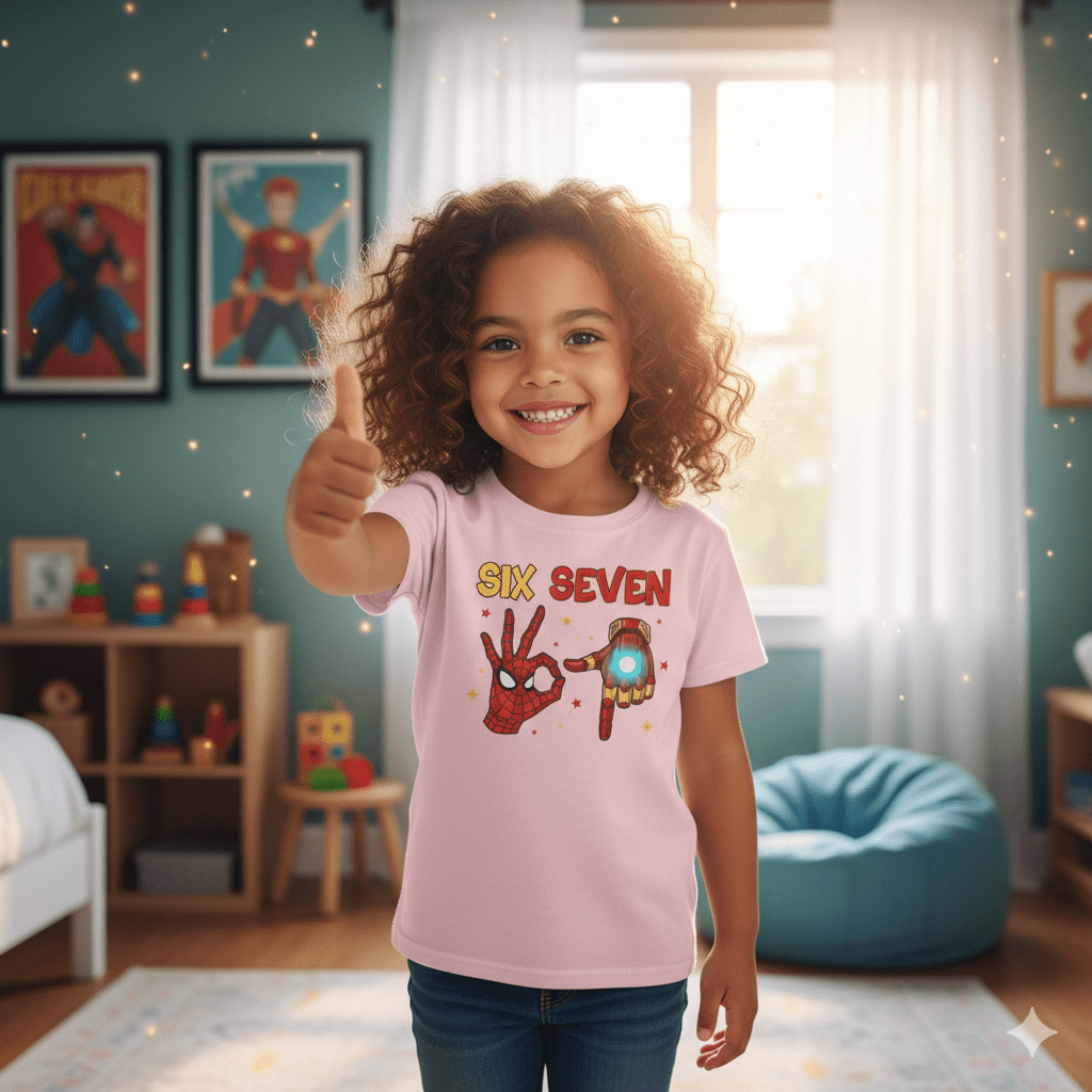 Superhero 67 Kids Tee: Stylish, Playful, Perfect Gift for Birthdays, Comic Con, and Everyday Fun - Resilient Mind Media