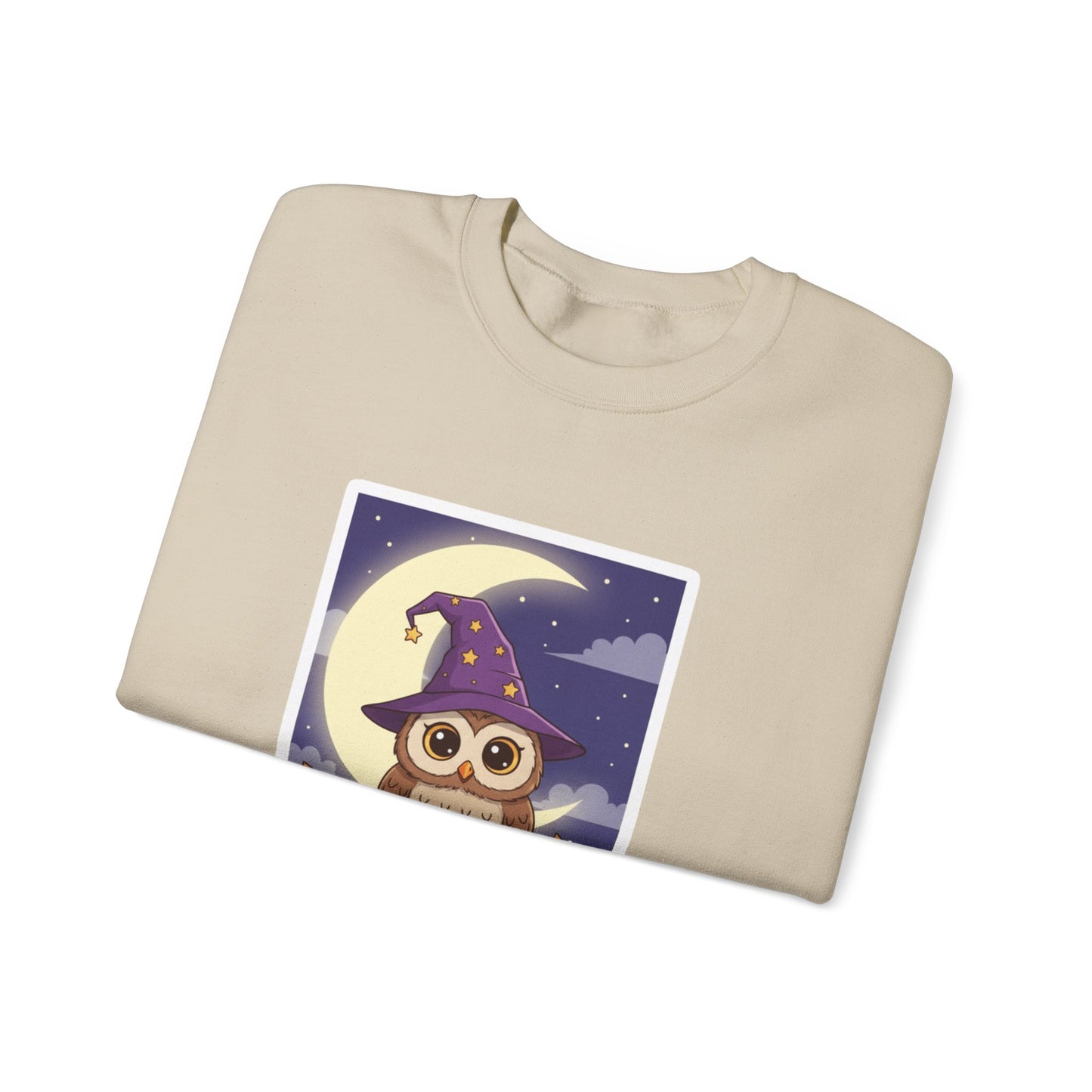 Hoo's Ready for Halloween? Sweatshirt - Cozy Halloween Gift, Cute Owl Design, Fall Style, Unisex Crewneck, Great for Costume Parties - Resilient Mind Media
