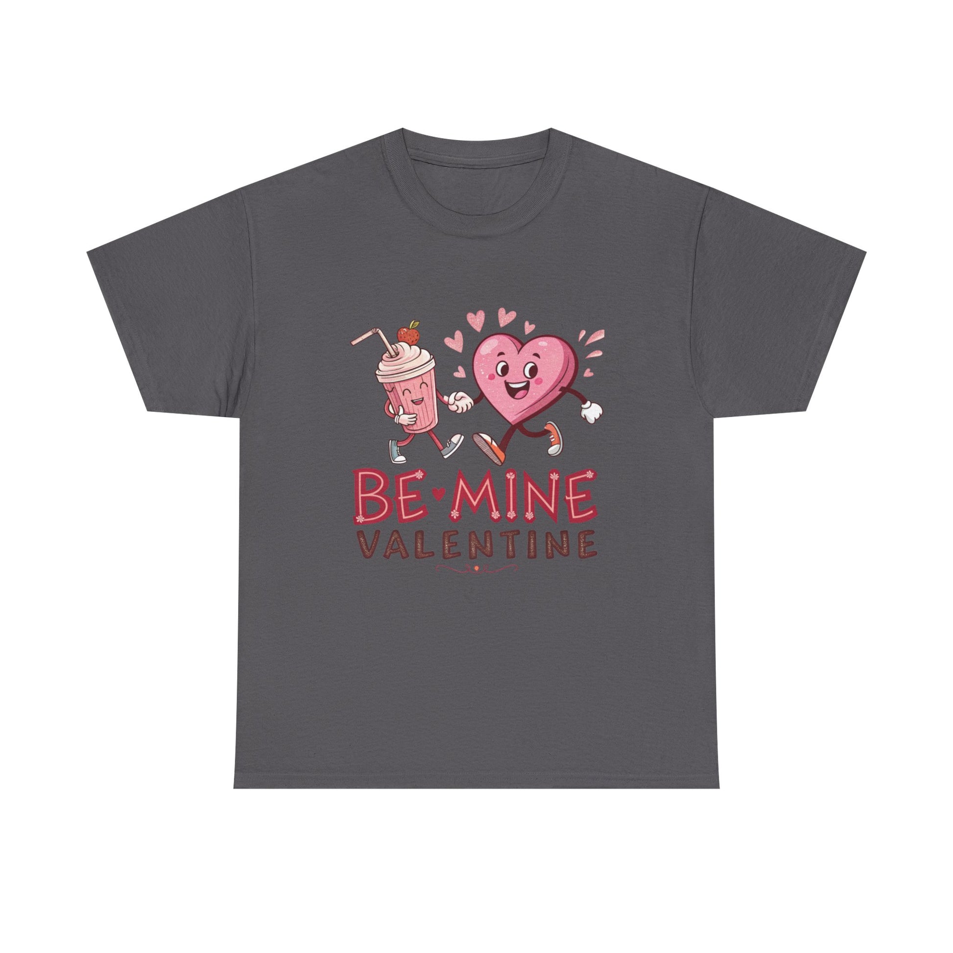 Valentine's Day Unisex Heavy Cotton Tee - 'Be Mine' Graphic T-Shirt - Resilient Mind Media