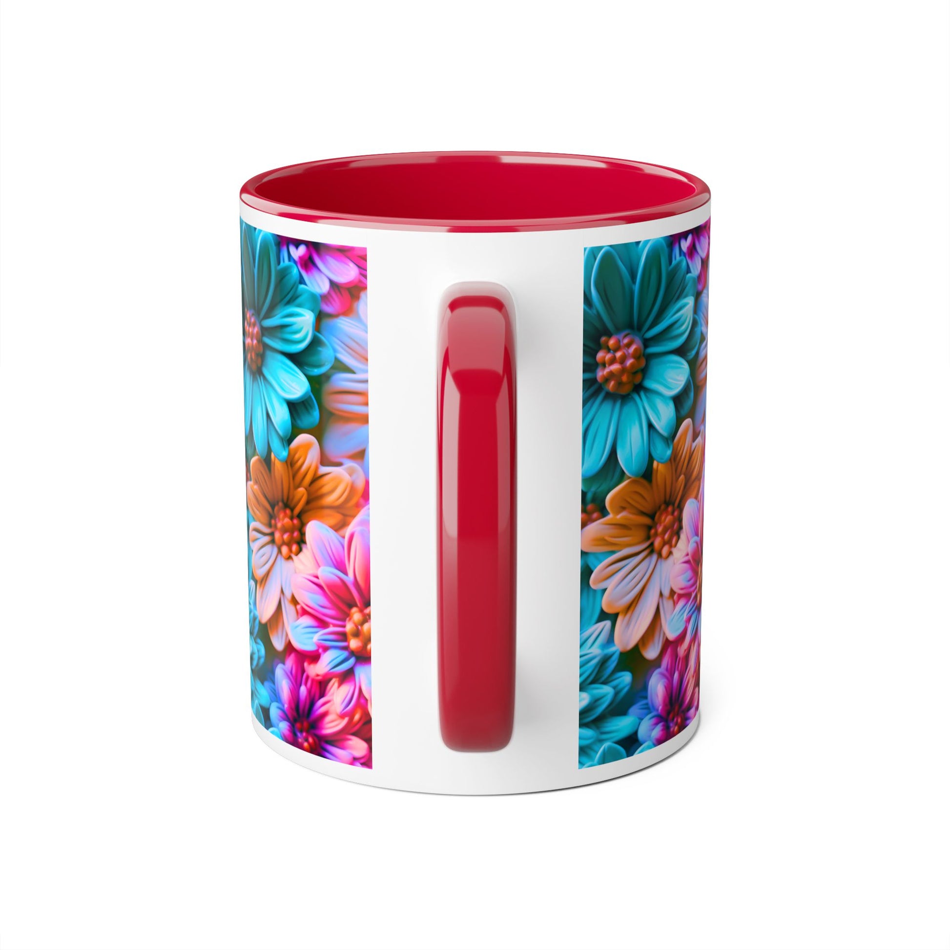 Vibrant Floral Accent Mug - 11oz Coffee Cup for Garden Lovers - Resilient Mind Media