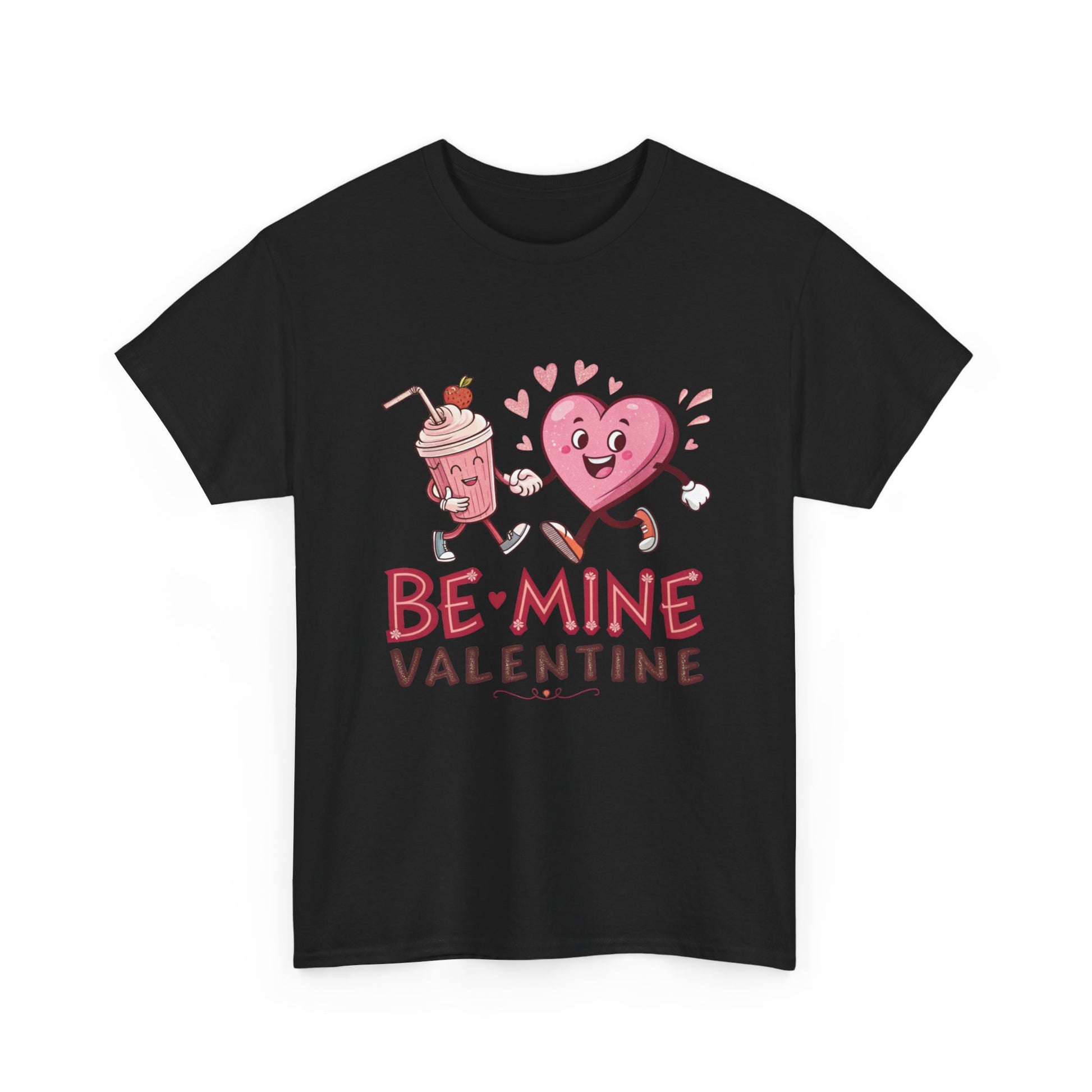 Valentine's Day Unisex Heavy Cotton Tee - 'Be Mine' Graphic T-Shirt - Resilient Mind Media