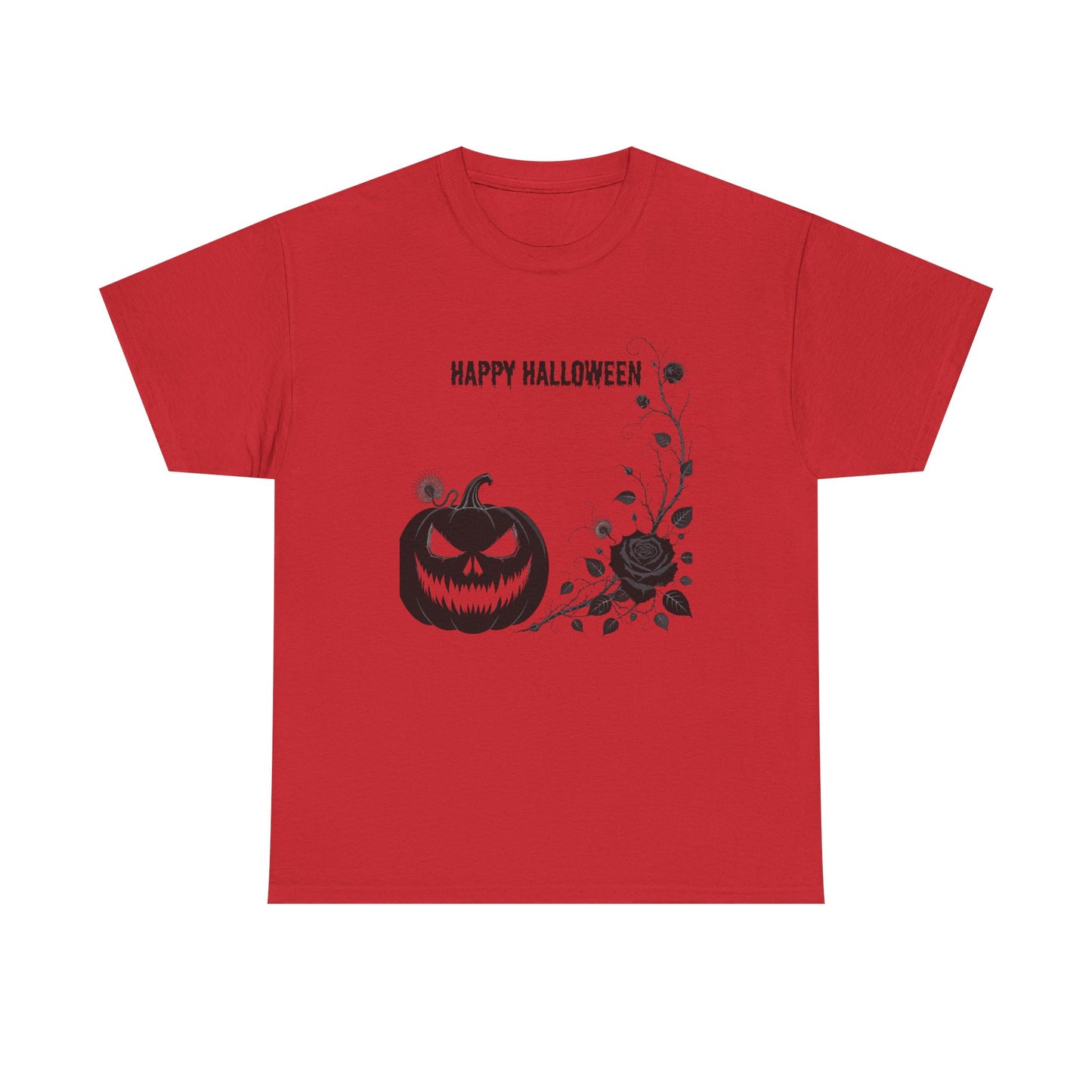 Halloween Unisex Heavy Cotton Tee, Spooky Shirt, Fall Fashion, Pumpkin Shirt, Halloween Celebration, Gothic Tee - Resilient Mind Media