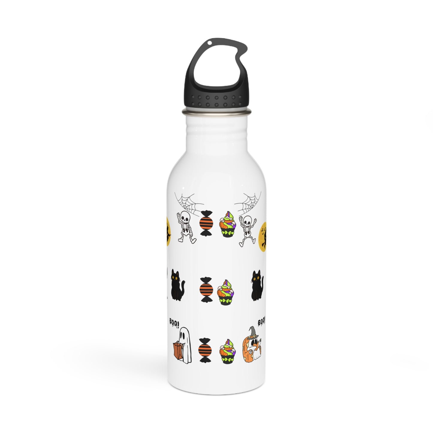 Halloween Themed Stainless Steel Water Bottle, Trick or Treat, Eco - Friendly Gift, Spooky Decor, Pumpkin Design, Hydration for Fall [...] - Resilient Mind Media