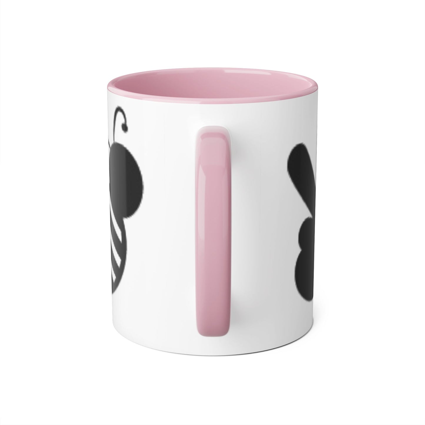 Chic Love Accent Mug - 11oz Black & White Design - Resilient Mind Media