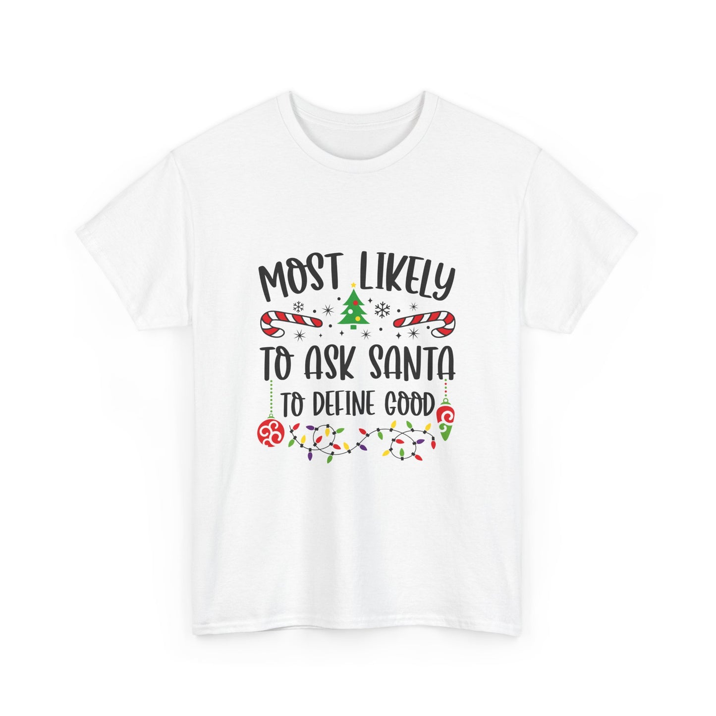 Funny Christmas Tee, Holiday Gift, Santa Humor Shirt for Adults, Unisex Cotton T-Shirt, Xmas Party Top, Holiday Laughter Apparel - Resilient Mind Media