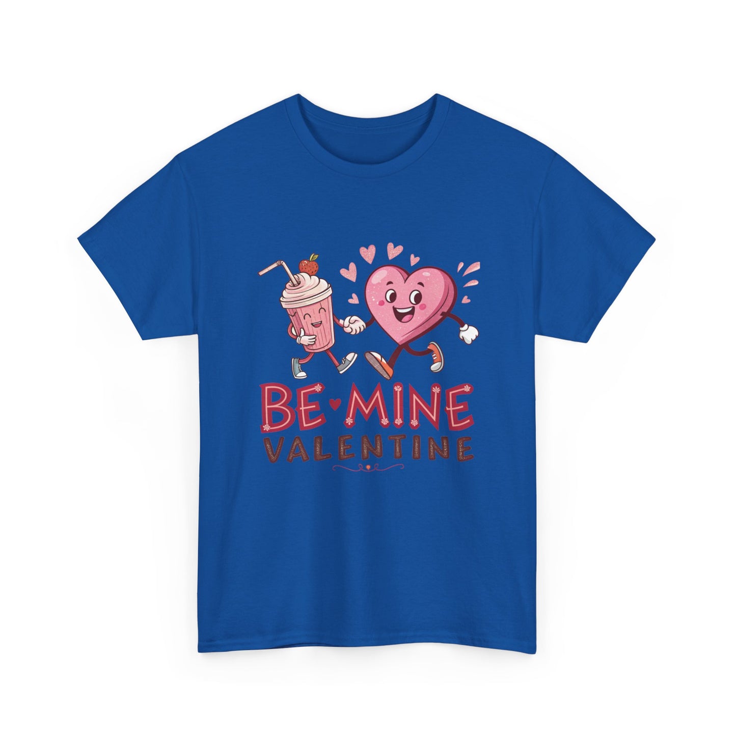 Valentine's Day Unisex Heavy Cotton Tee - 'Be Mine' Graphic T-Shirt - Resilient Mind Media