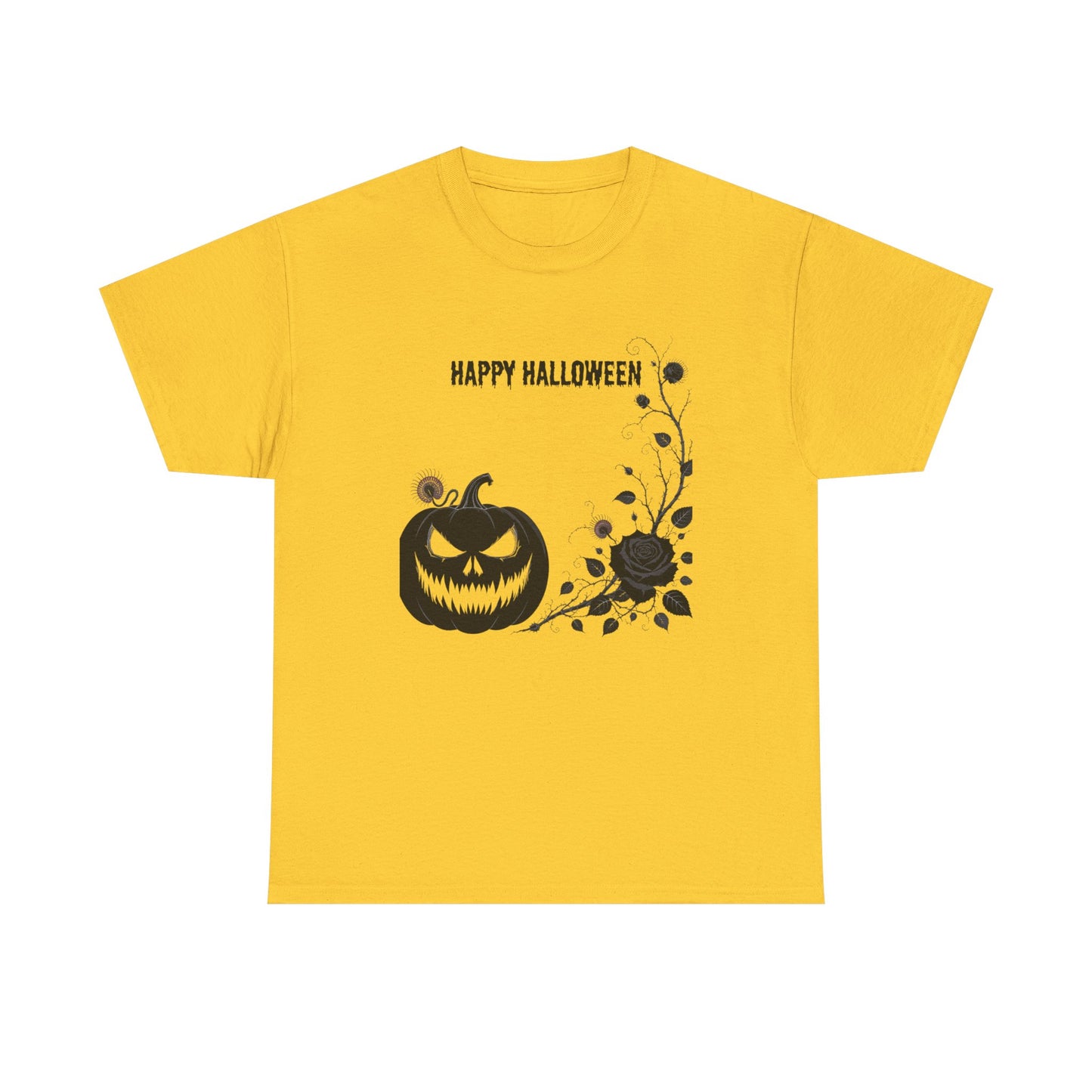 Halloween Unisex Heavy Cotton Tee, Spooky Shirt, Fall Fashion, Pumpkin Shirt, Halloween Celebration, Gothic Tee - Resilient Mind Media