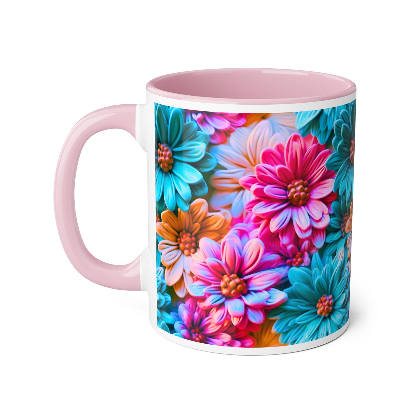 Vibrant Floral Accent Mug - 11oz Coffee Cup for Garden Lovers - Resilient Mind Media