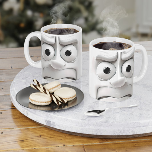 Funny Face Ceramic Mug – Perfect Gift for Coffee Lovers! - Resilient Mind Media