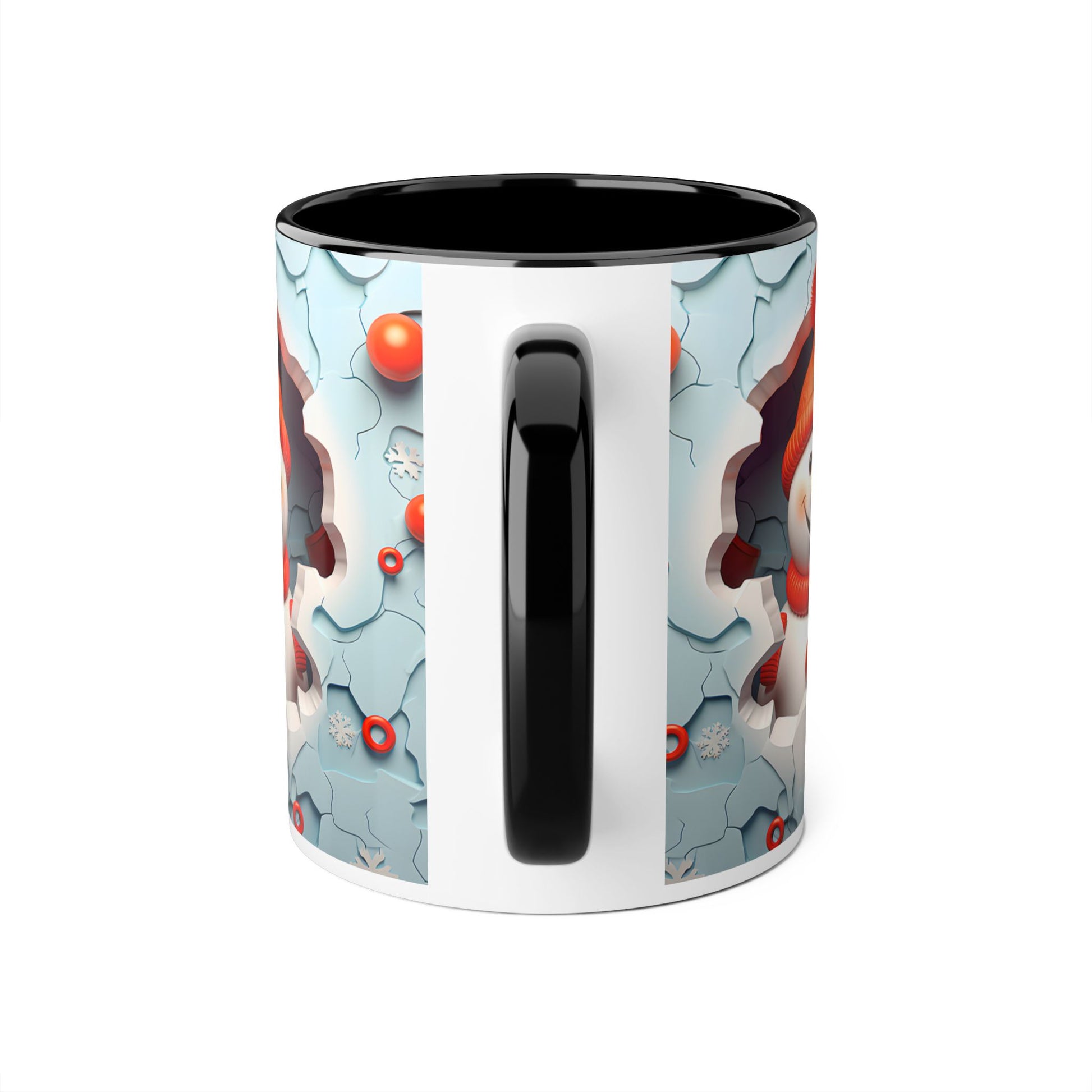 Winter Wonderland Accent Mug - 11oz Christmas Snowman Design - Resilient Mind Media