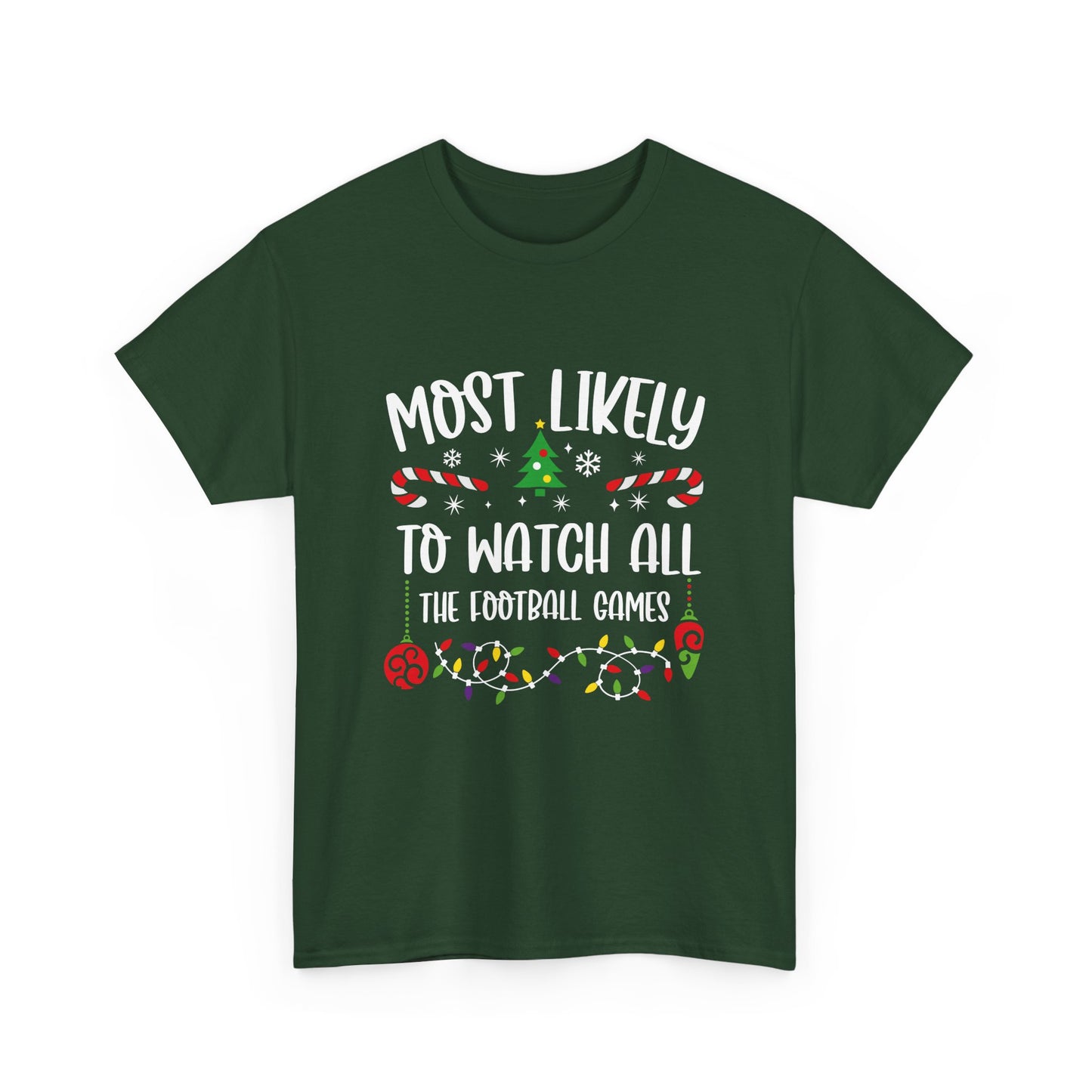 MOST LIKELY TO GROUP T SHIRT Festive Candy Cane Christmas Tee - Resilient Mind Media