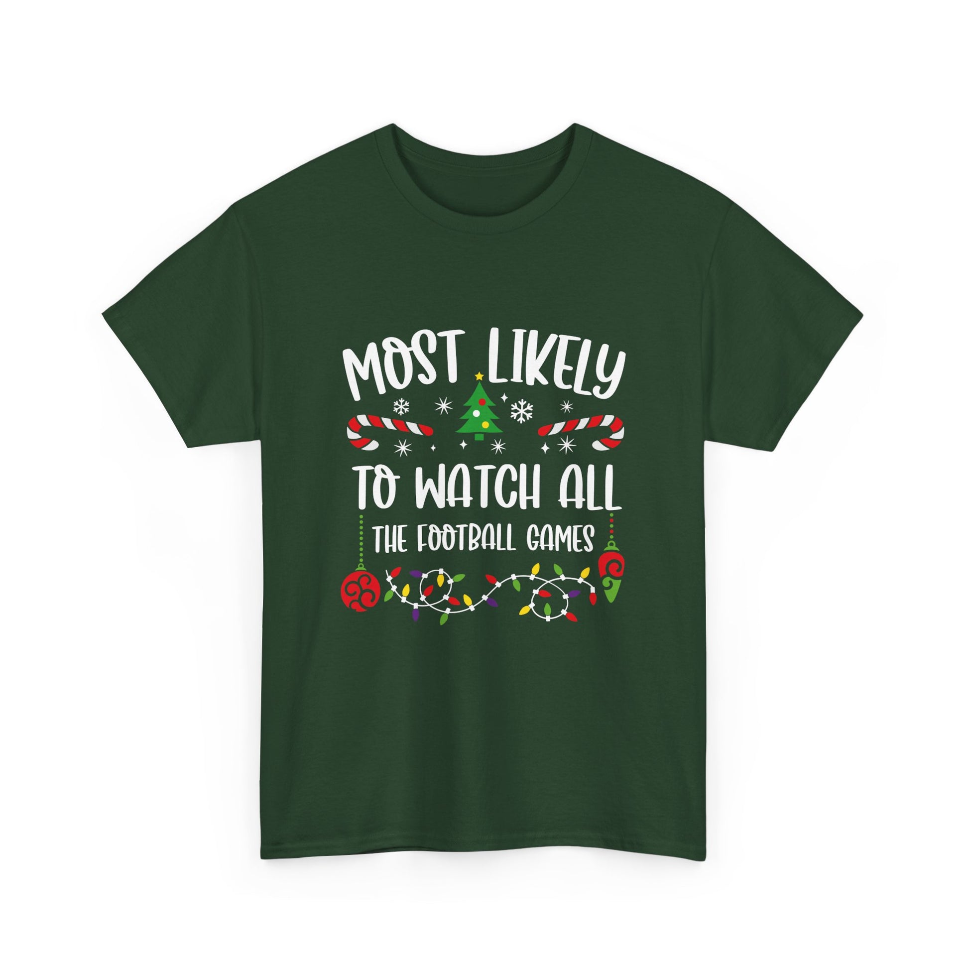MOST LIKELY TO GROUP T SHIRT Festive Candy Cane Christmas Tee - Resilient Mind Media