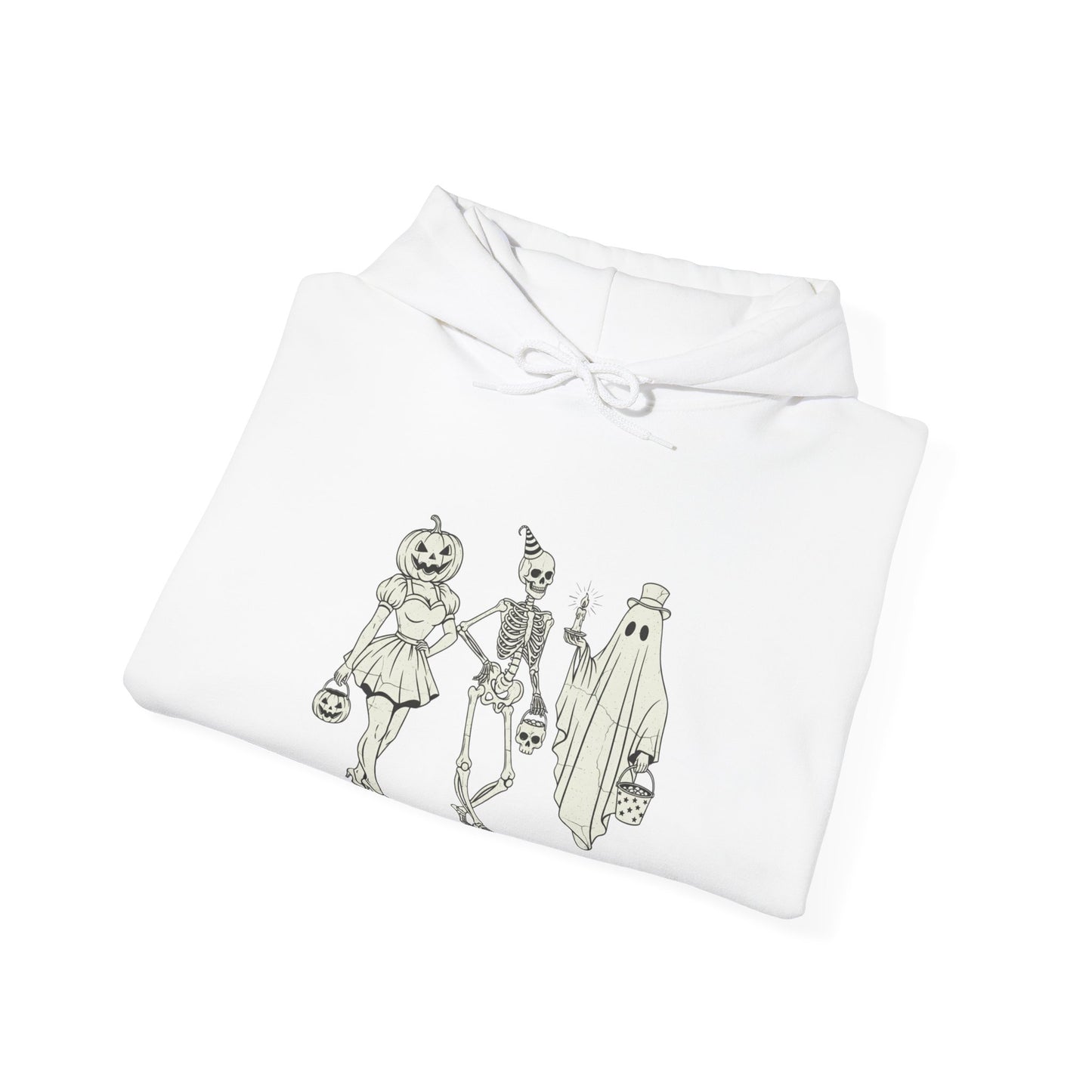 Halloween Characters Hooded Sweatshirt - Unisex Halloween Hoodie, Spooky Season Apparel, Trick or Treat Sweatshirt, Graphic Hoodie, [...]