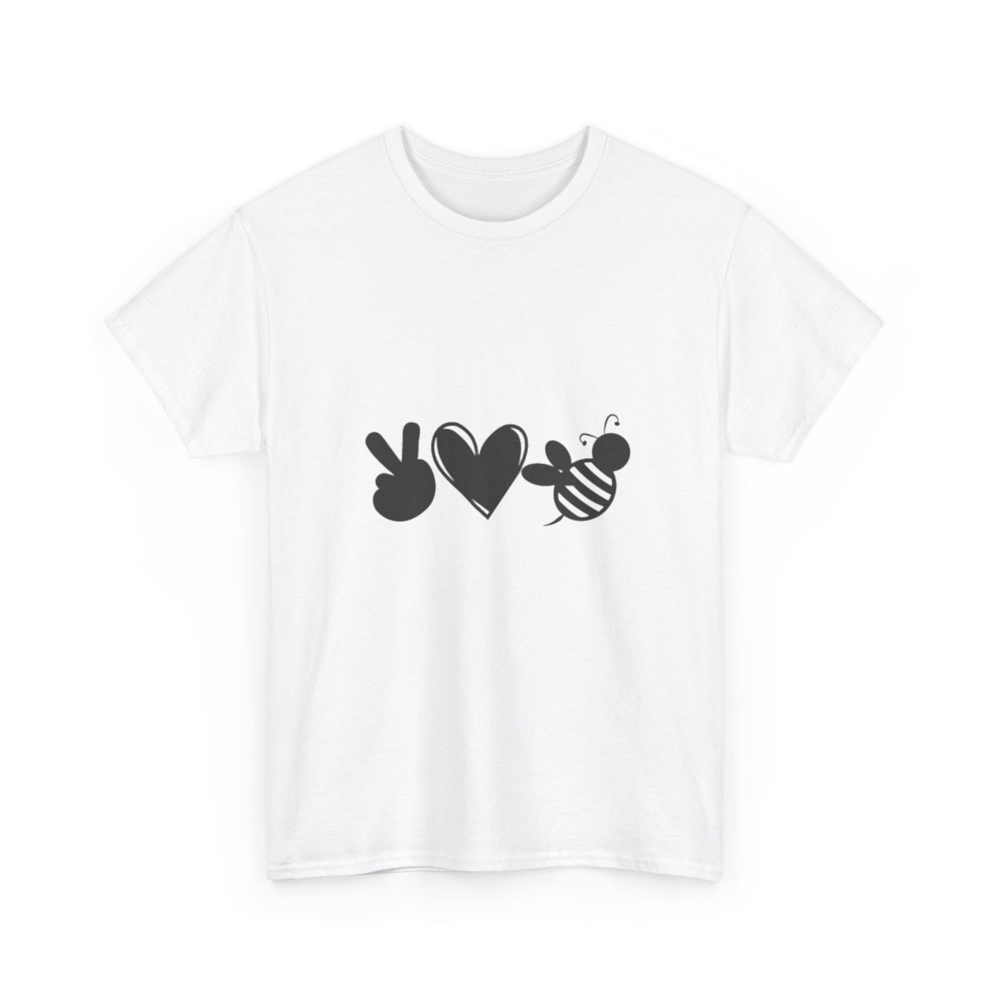 Peace, Love & Bees Unisex Heavy Cotton Tee