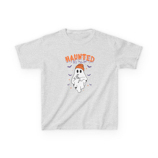Haunted Kids Tee, Spooky Kids Shirt, Halloween Costume Tee, Trick - or - Treat Top, Ghost Graphic Tee, Fun Gift for Children - Resilient Mind Media