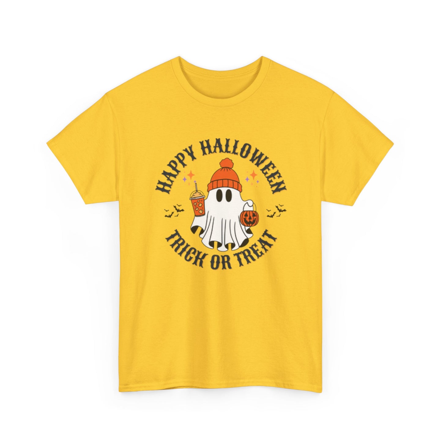Halloween Ghost T-Shirt | Happy Halloween Trick or Treat Tee | Unisex Cotton Shirt | Spooky Season Apparel | Gifts for Halloween [...] - Resilient Mind Media
