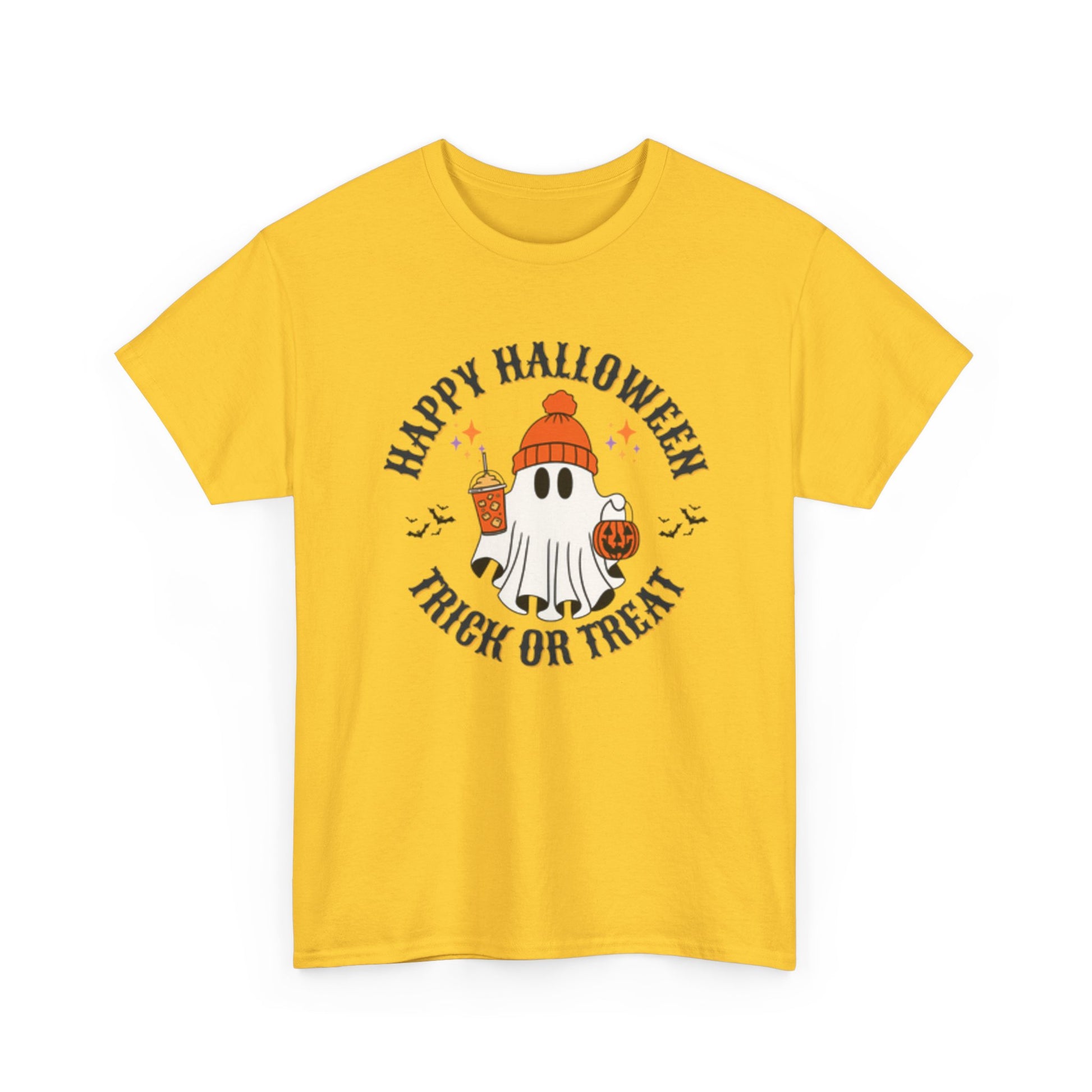 Halloween Ghost T-Shirt | Happy Halloween Trick or Treat Tee | Unisex Cotton Shirt | Spooky Season Apparel | Gifts for Halloween [...] - Resilient Mind Media
