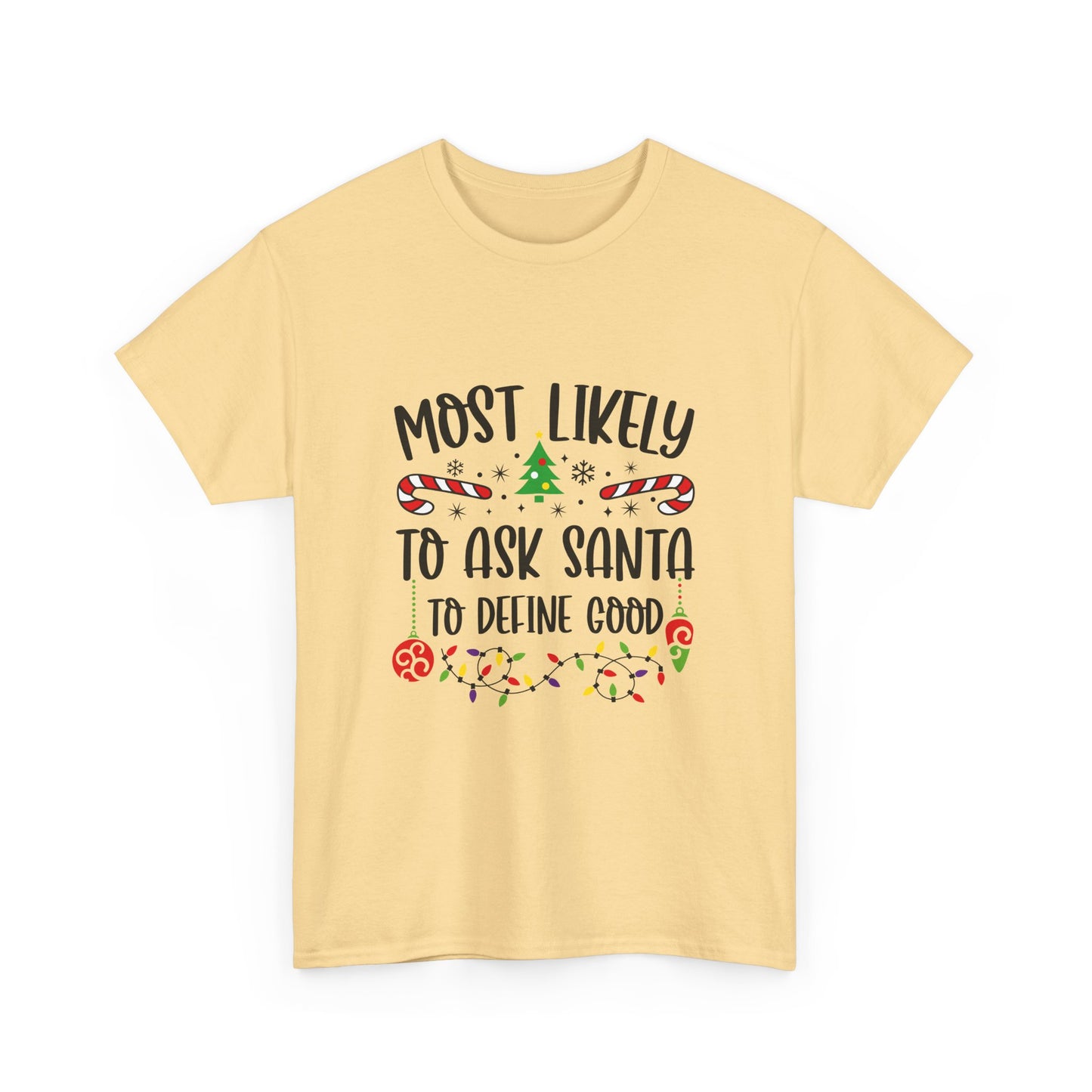 Funny Christmas Tee, Holiday Gift, Santa Humor Shirt for Adults, Unisex Cotton T-Shirt, Xmas Party Top, Holiday Laughter Apparel - Resilient Mind Media