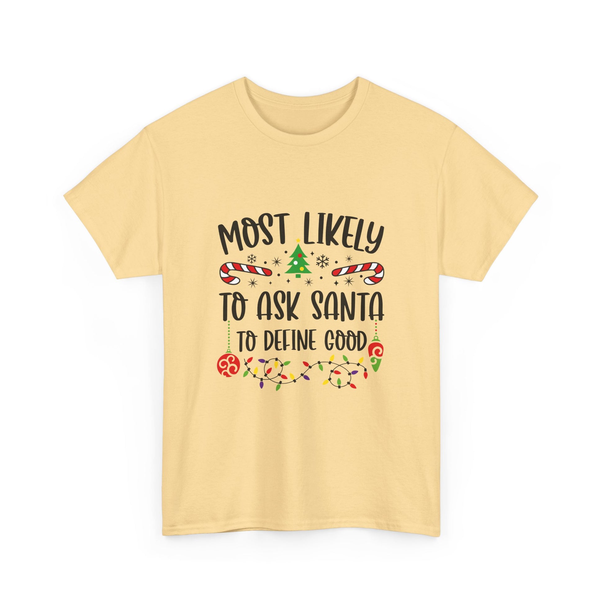 Funny Christmas Tee, Holiday Gift, Santa Humor Shirt for Adults, Unisex Cotton T-Shirt, Xmas Party Top, Holiday Laughter Apparel - Resilient Mind Media