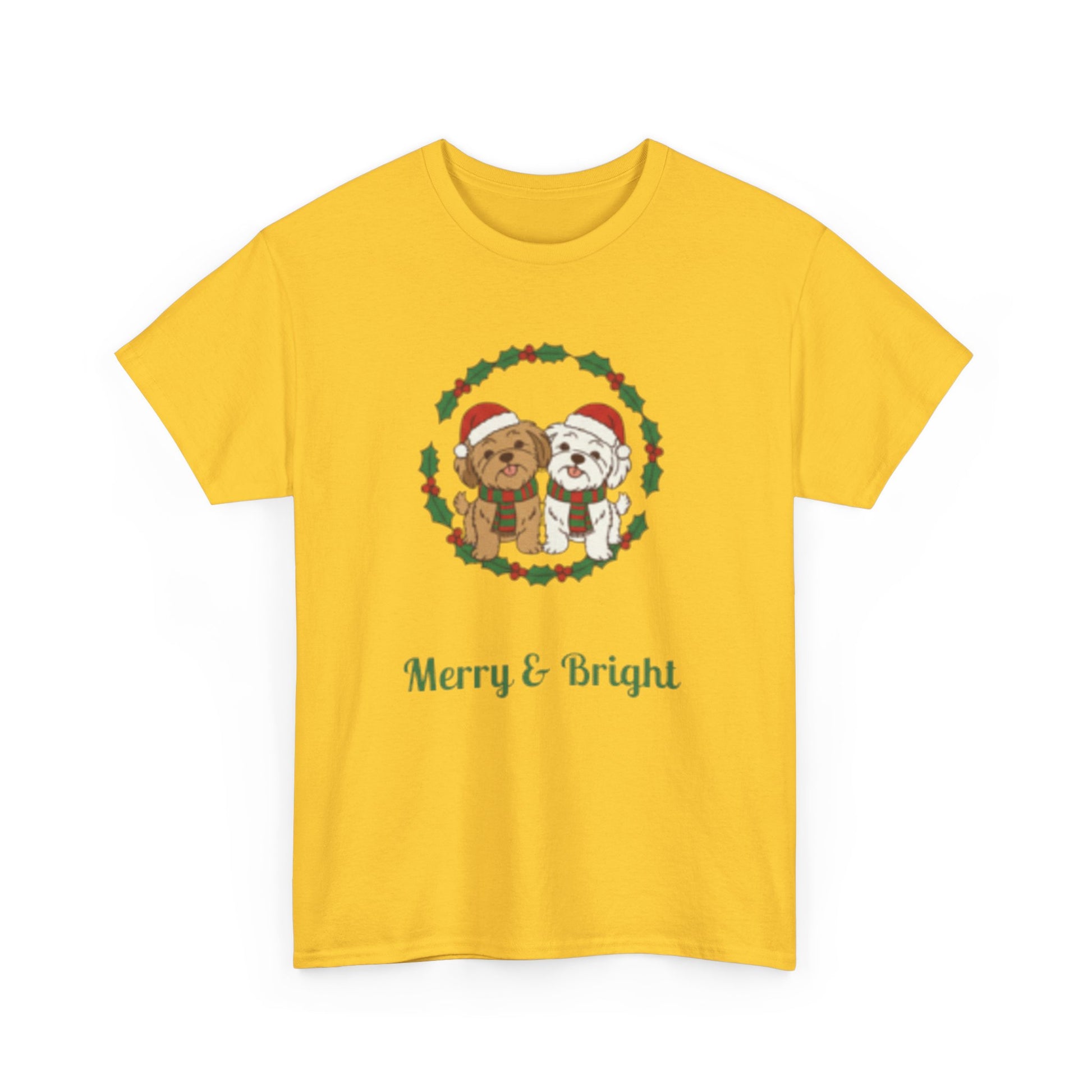 Unisex Holiday Tee, Merry & Bright Christmas Shirt, Cute Winter Clothing, Gift for Him/Her, Cozy Festive Apparel, Family Matching Tees - Resilient Mind Media