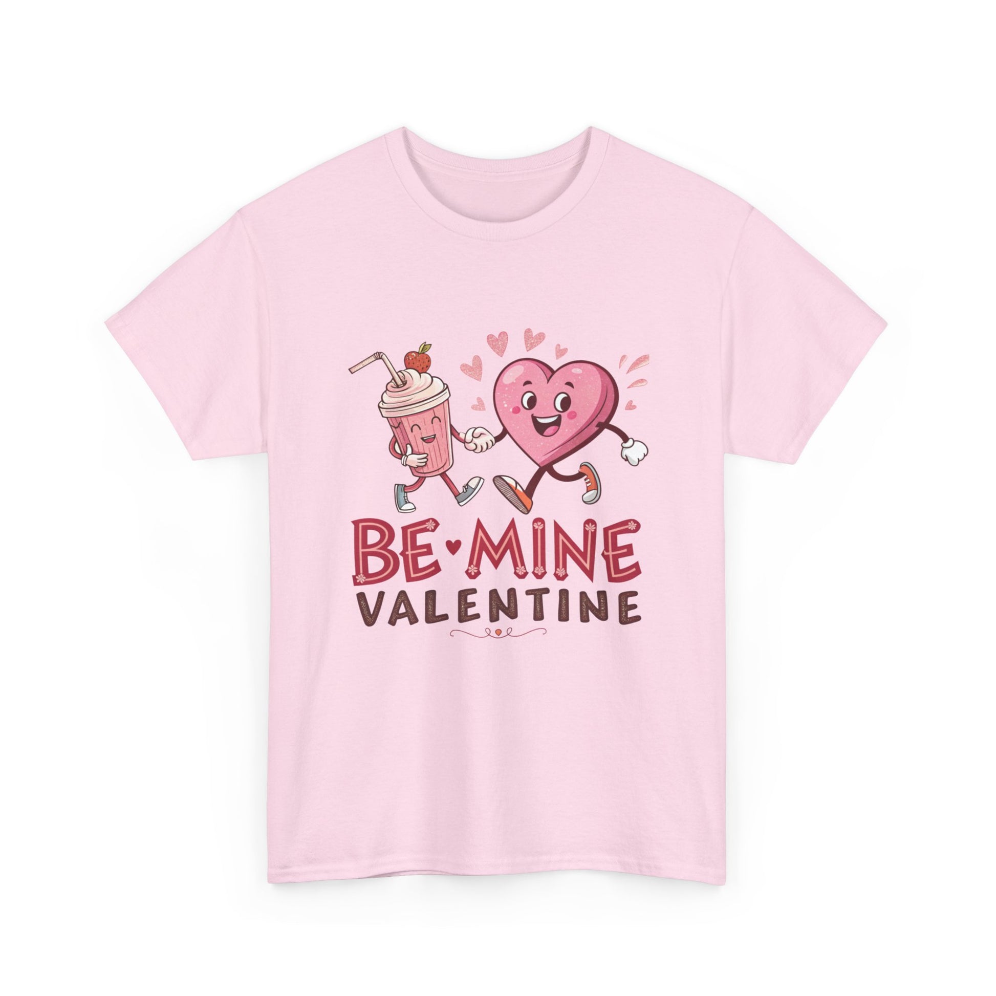 Valentine's Day Unisex Heavy Cotton Tee - 'Be Mine' Graphic T-Shirt - Resilient Mind Media
