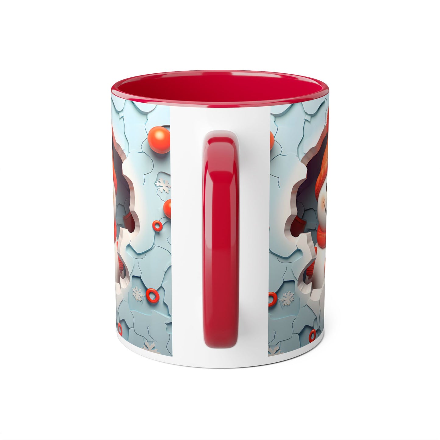 Winter Wonderland Accent Mug - 11oz Christmas Snowman Design - Resilient Mind Media