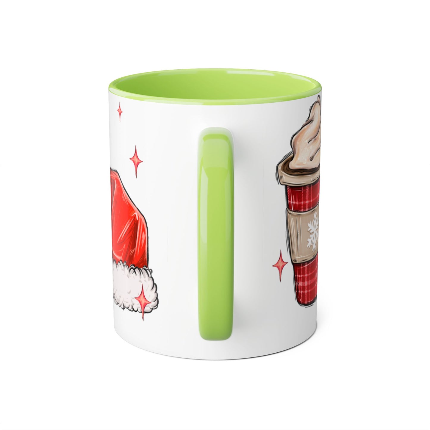 TIS THE SEASON CHRISTMAS HOCKEY Festive Hockey Accent Mug - 11oz Christmas Design - Resilient Mind Media