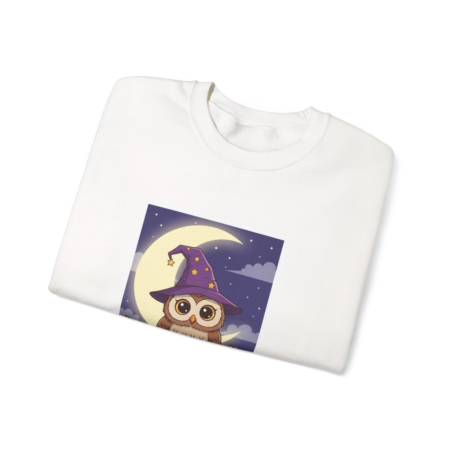 Hoo's Ready for Halloween? Sweatshirt - Cozy Halloween Gift, Cute Owl Design, Fall Style, Unisex Crewneck, Great for Costume Parties - Resilient Mind Media