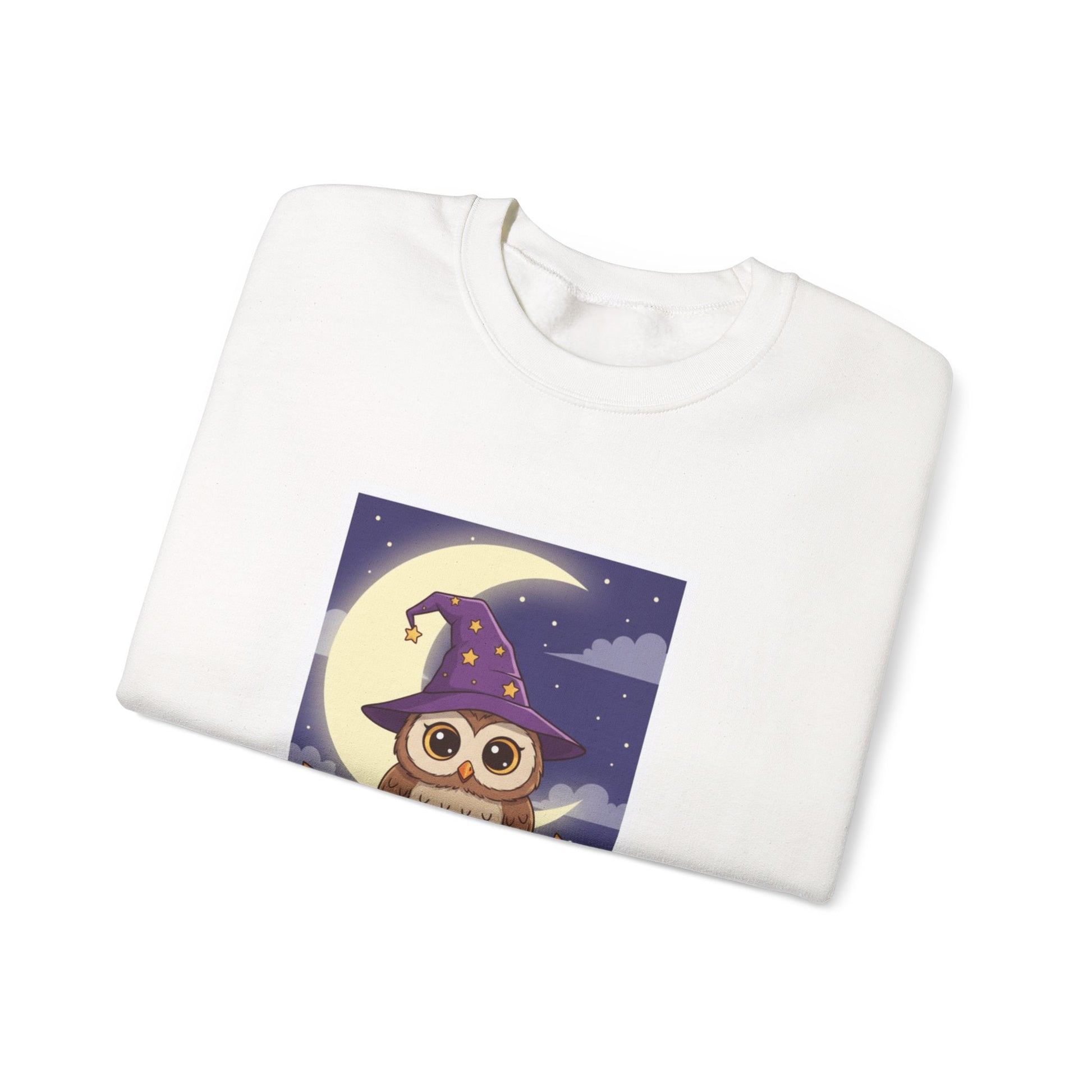 Hoo's Ready for Halloween? Sweatshirt - Cozy Halloween Gift, Cute Owl Design, Fall Style, Unisex Crewneck, Great for Costume Parties - Resilient Mind Media