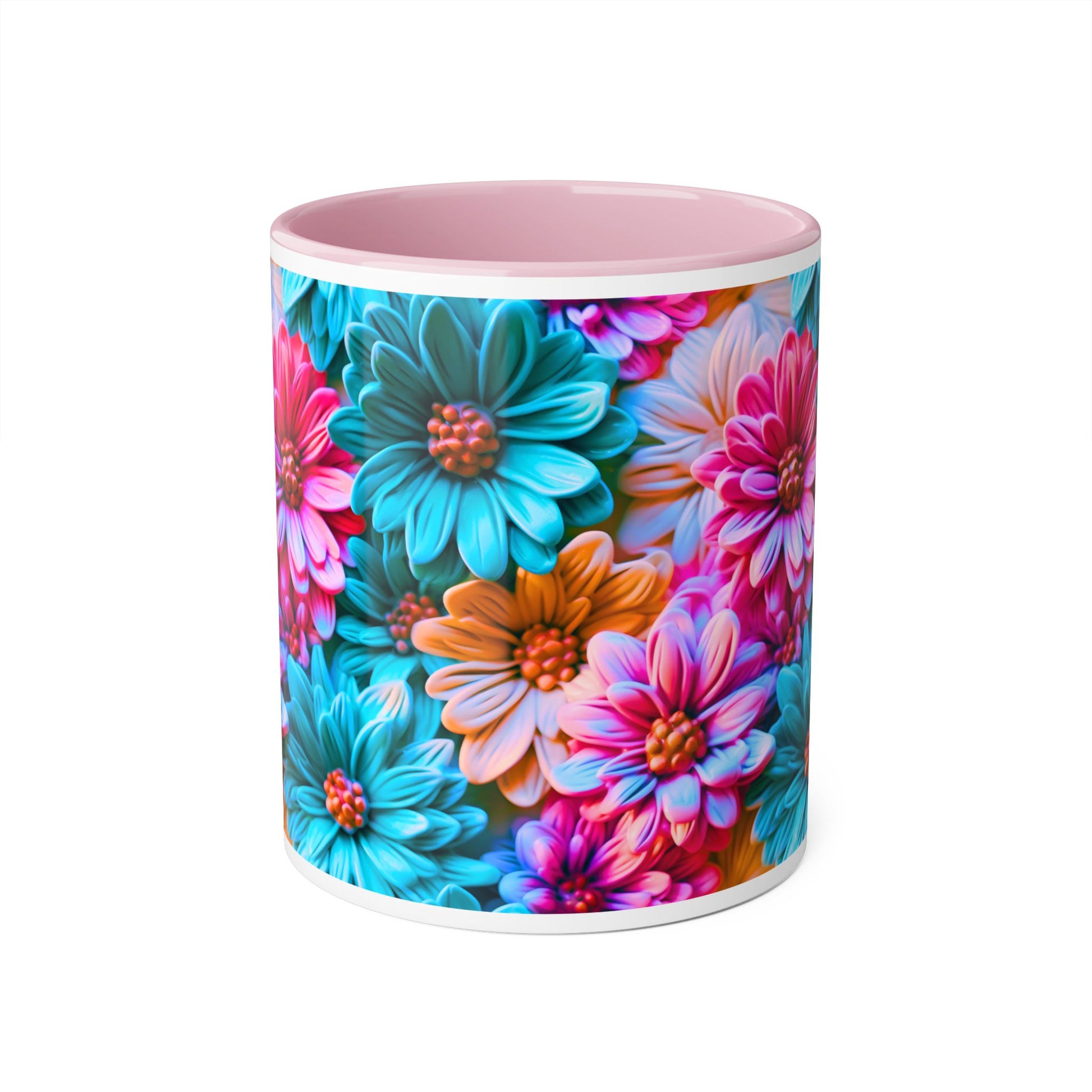 Vibrant Floral Accent Mug - 11oz Coffee Cup for Garden Lovers - Resilient Mind Media