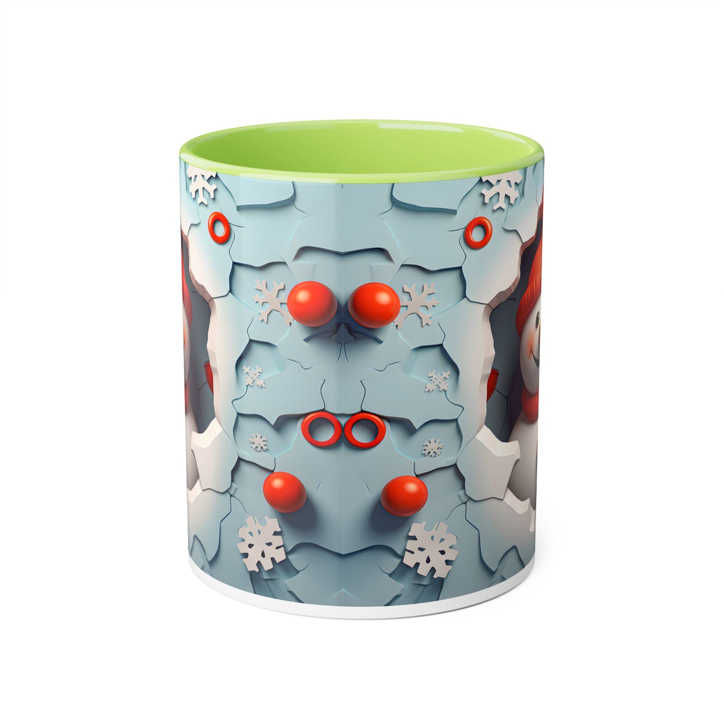 Winter Wonderland Accent Mug - 11oz Christmas Snowman Design - Resilient Mind Media