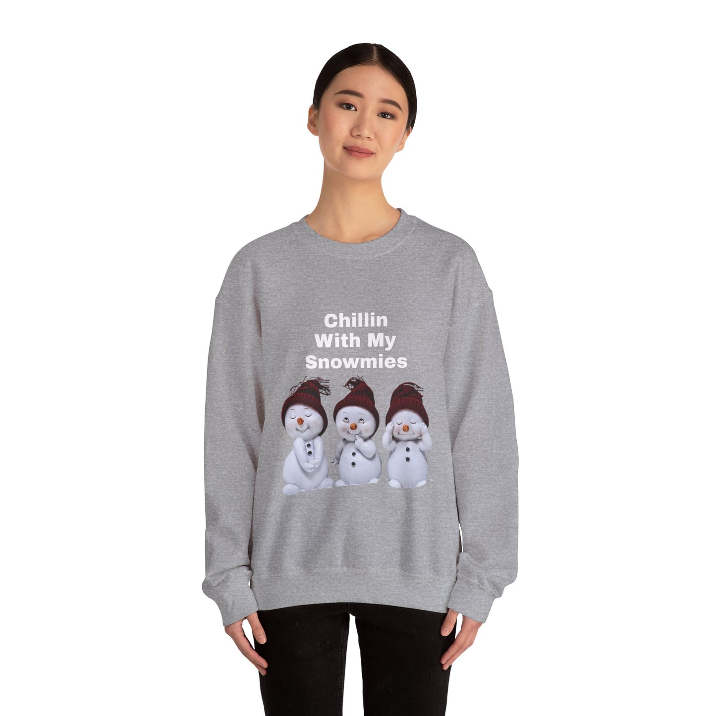 Cozy Holiday Sweatshirt with Snowman Design, Cute Winter Apparel, Christmas Gift, Unisex Crewneck, Perfect for Cold Days, Fun Holiday Outfit - Resilient Mind Media