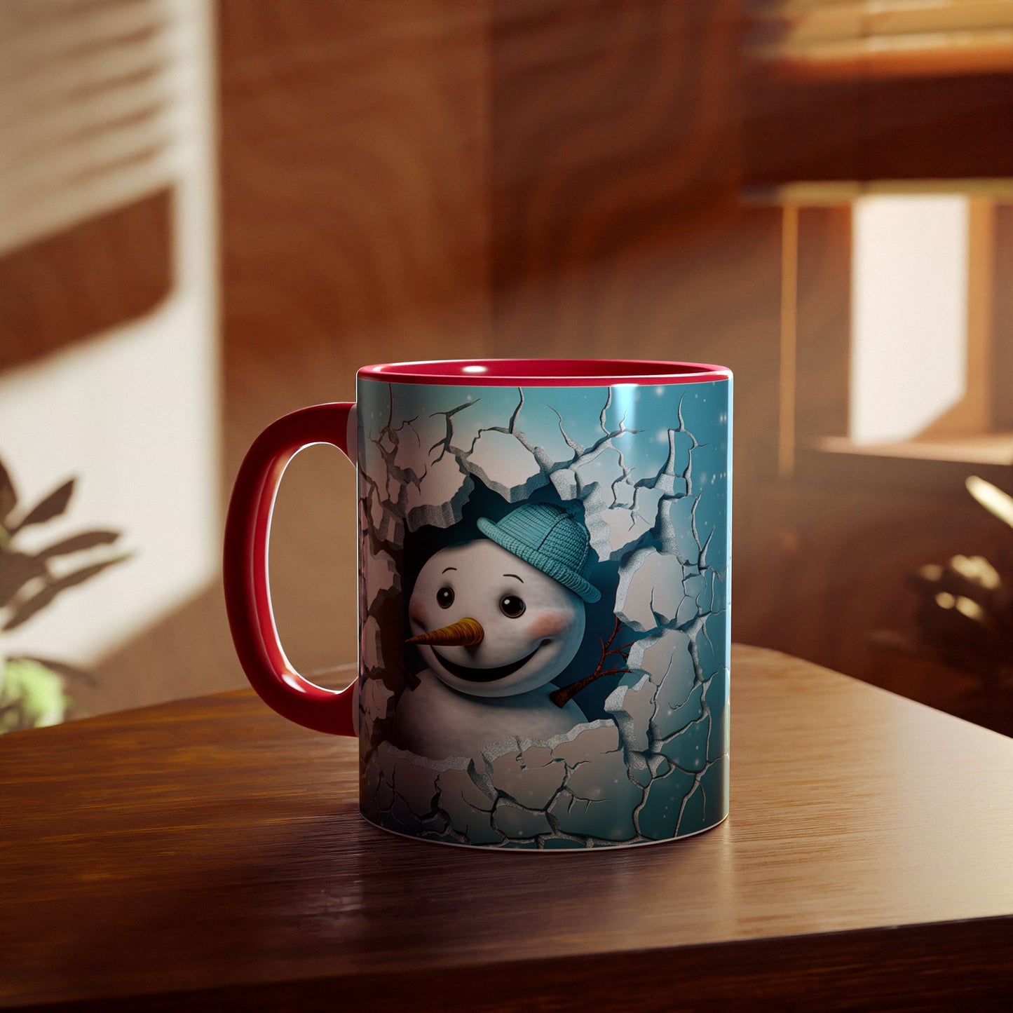 Winter Wonderland Snowman Accent Mug, 11oz - Resilient Mind Media