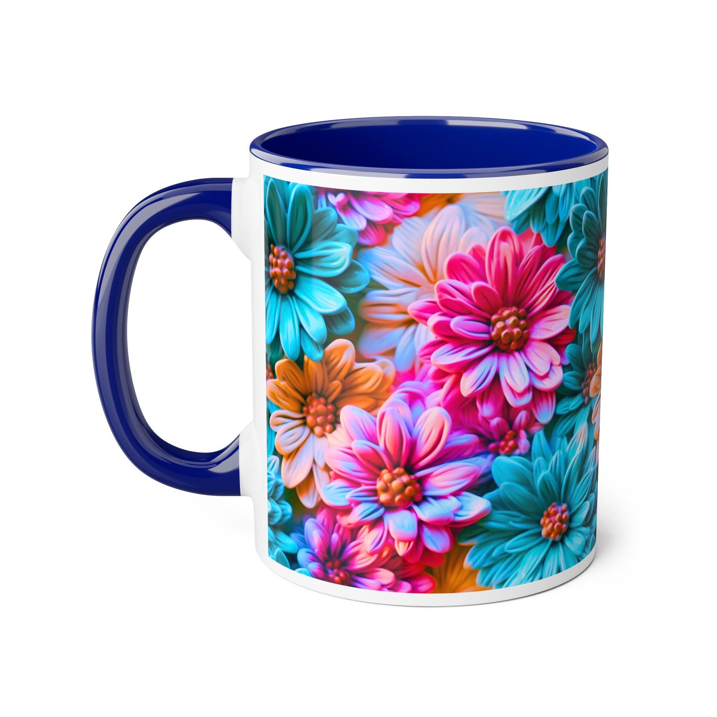 Vibrant Floral Accent Mug - 11oz Coffee Cup for Garden Lovers - Resilient Mind Media