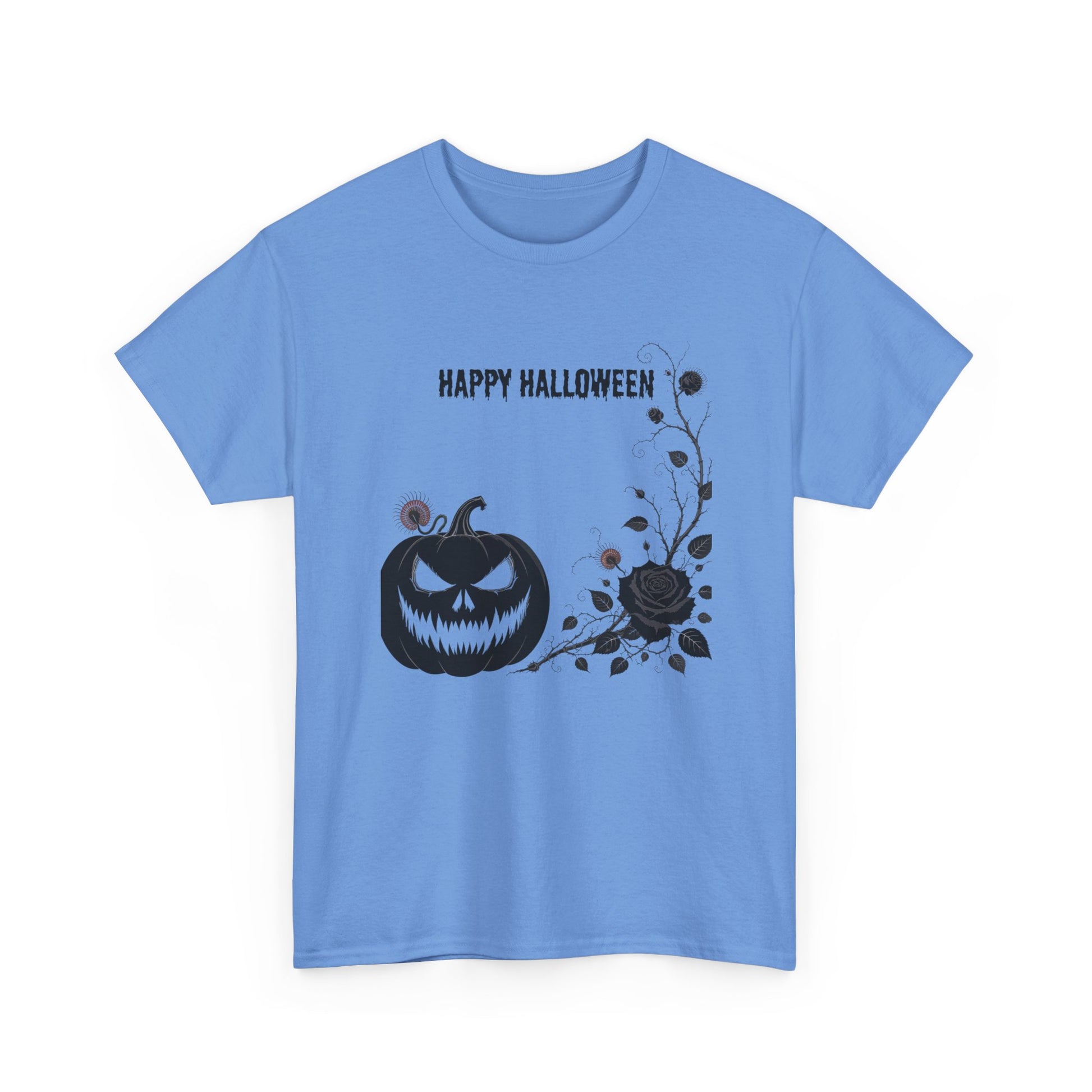 Halloween Unisex Heavy Cotton Tee, Spooky Shirt, Fall Fashion, Pumpkin Shirt, Halloween Celebration, Gothic Tee - Resilient Mind Media