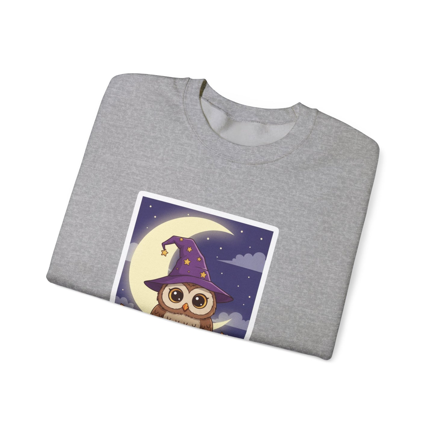 Hoo's Ready for Halloween? Sweatshirt - Cozy Halloween Gift, Cute Owl Design, Fall Style, Unisex Crewneck, Great for Costume Parties - Resilient Mind Media