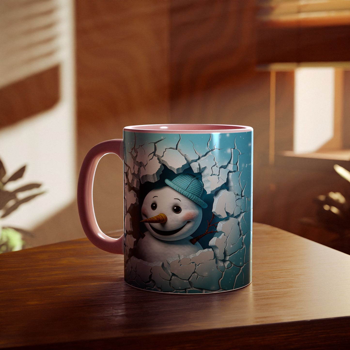 Winter Wonderland Snowman Accent Mug, 11oz - Resilient Mind Media