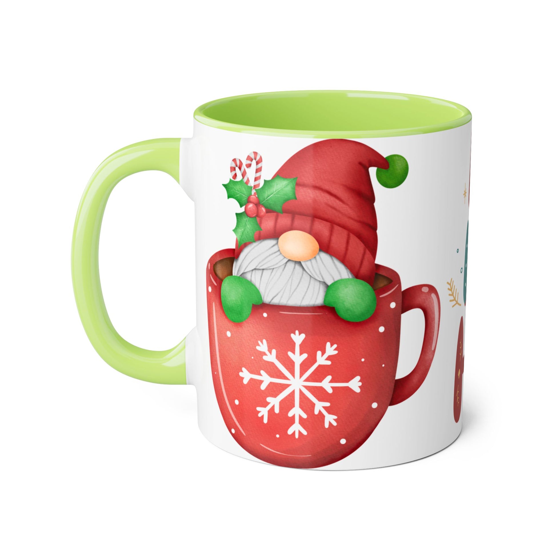 Festive Holiday Mug, Christmas Mug, Santa Coffee Cup, Winter Decor, Ho Ho Ho Gift - Resilient Mind Media