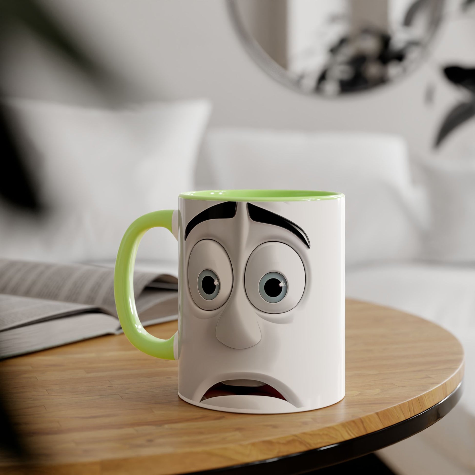 Funny Reaction Accent Mug - 11oz Coffee Cup for Humor Lovers - Resilient Mind Media