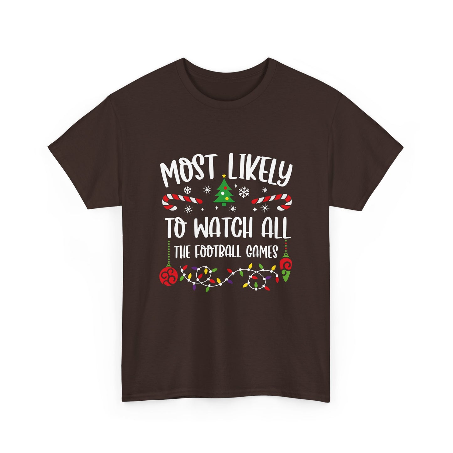 MOST LIKELY TO GROUP T SHIRT Festive Candy Cane Christmas Tee - Resilient Mind Media