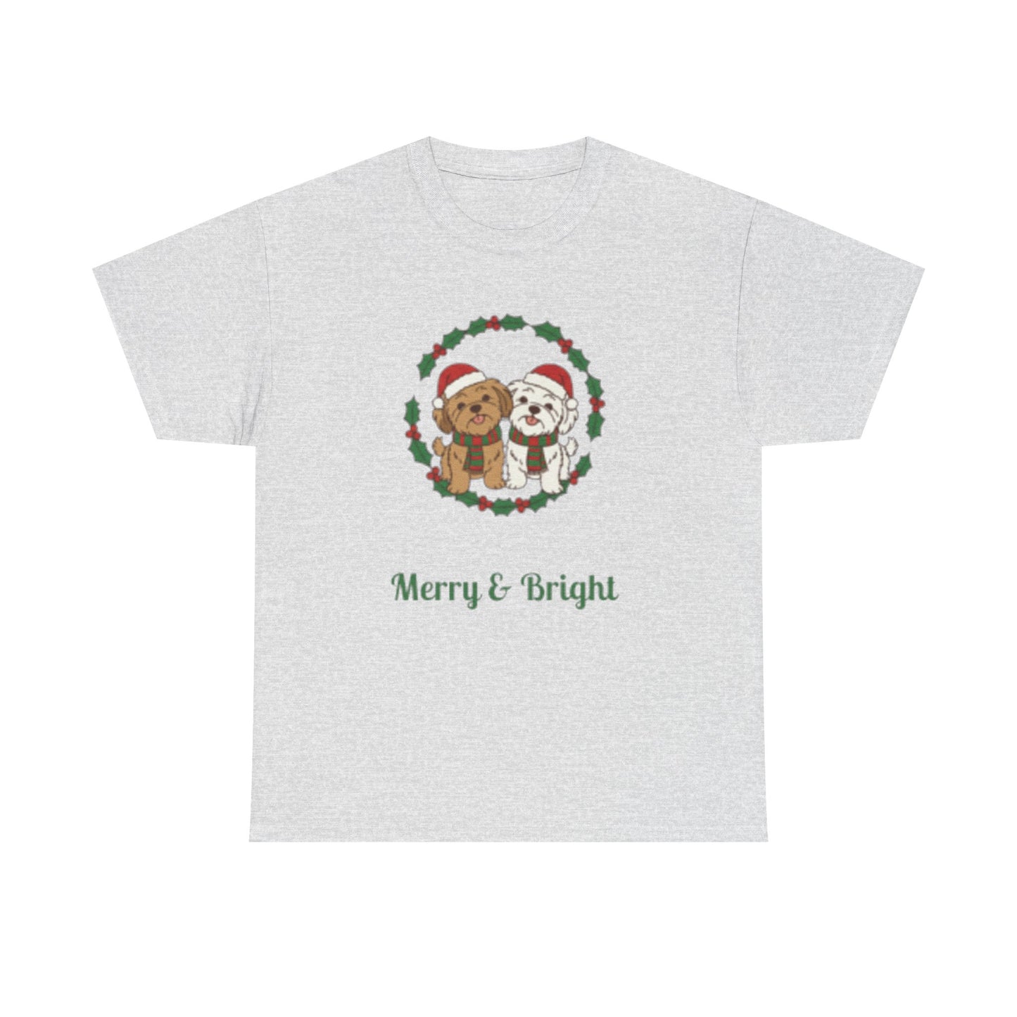 Unisex Holiday Tee, Merry & Bright Christmas Shirt, Cute Winter Clothing, Gift for Him/Her, Cozy Festive Apparel, Family Matching Tees - Resilient Mind Media