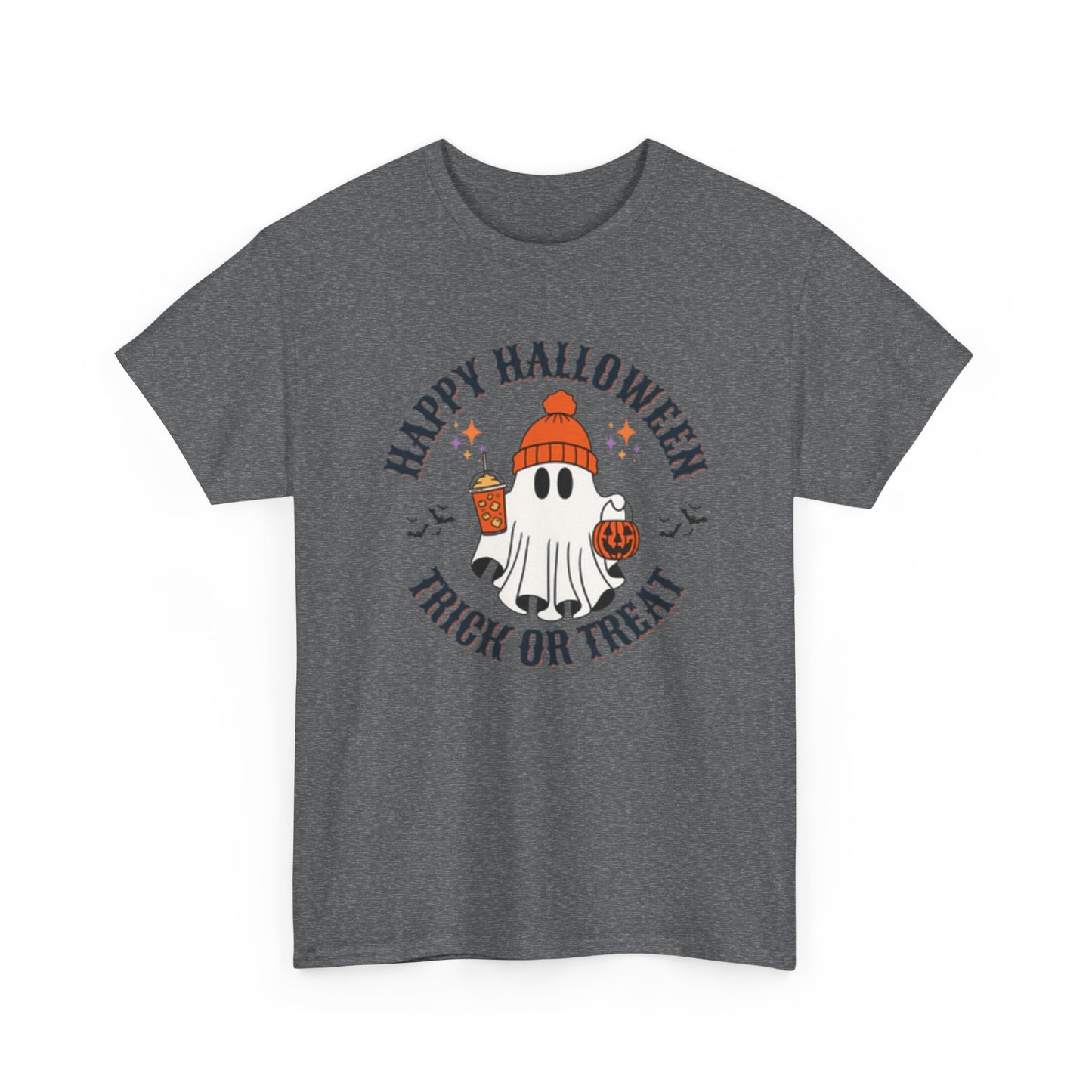 Halloween Ghost T-Shirt | Happy Halloween Trick or Treat Tee | Unisex Cotton Shirt | Spooky Season Apparel | Gifts for Halloween [...] - Resilient Mind Media