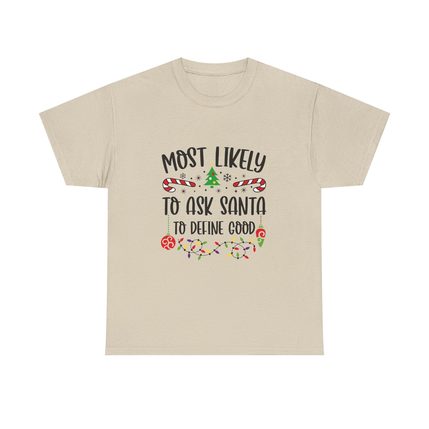 Funny Christmas Tee, Holiday Gift, Santa Humor Shirt for Adults, Unisex Cotton T-Shirt, Xmas Party Top, Holiday Laughter Apparel - Resilient Mind Media