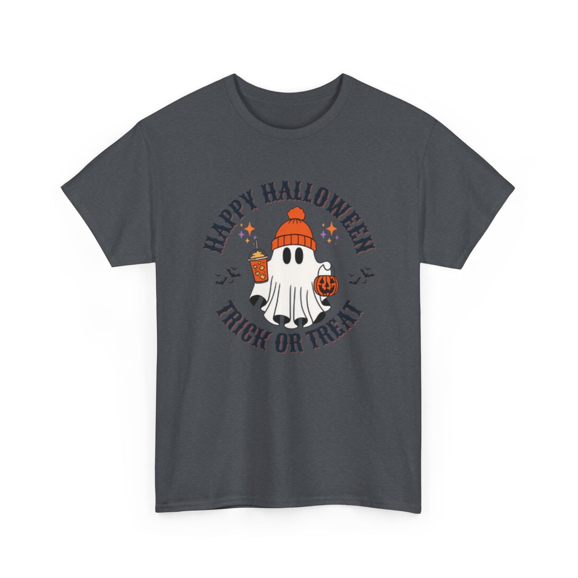 Halloween Ghost T-Shirt | Happy Halloween Trick or Treat Tee | Unisex Cotton Shirt | Spooky Season Apparel | Gifts for Halloween [...] - Resilient Mind Media