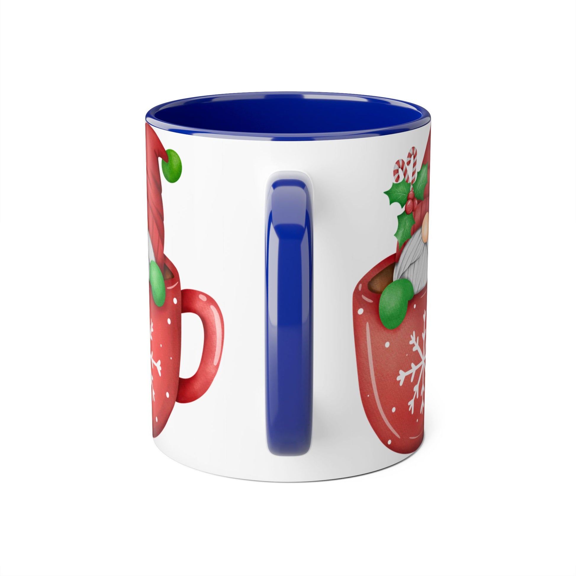 Festive Holiday Mug, Christmas Mug, Santa Coffee Cup, Winter Decor, Ho Ho Ho Gift - Resilient Mind Media