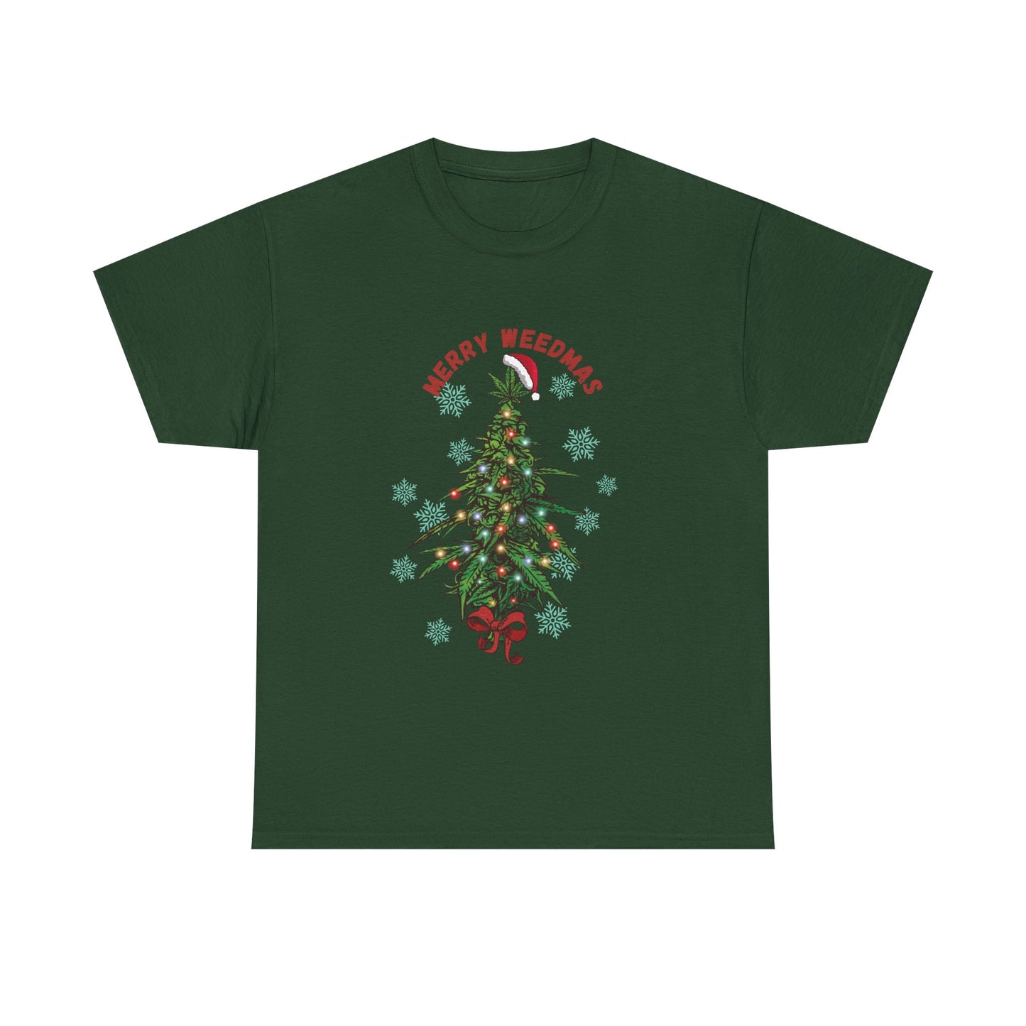 Merry Weedmas Unisex Heavy Cotton Tee - Resilient Mind Media